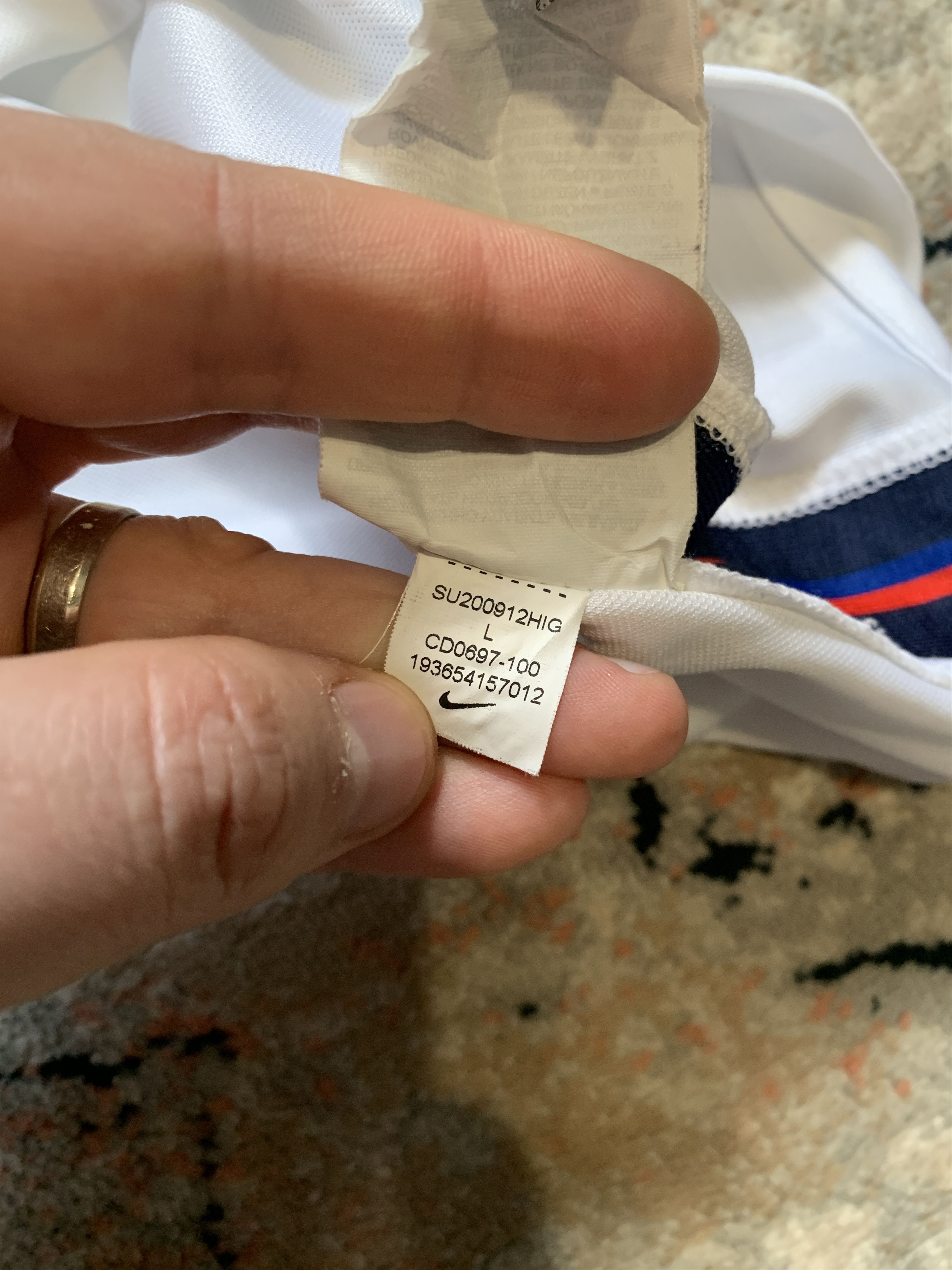 Nike Nike England 2020 Jersey Size US L / EU 52-54 / 3 - 7 Thumbnail