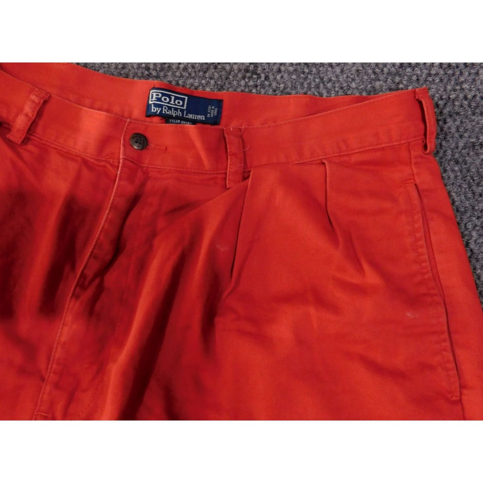 Polo Ralph Lauren Polo Ralph Lauren Shorts Mens 36 Red Tyler Classic Chino Pleated Casual Shorts Size US M / EU 48-50 / 2 - 5 Thumbnail