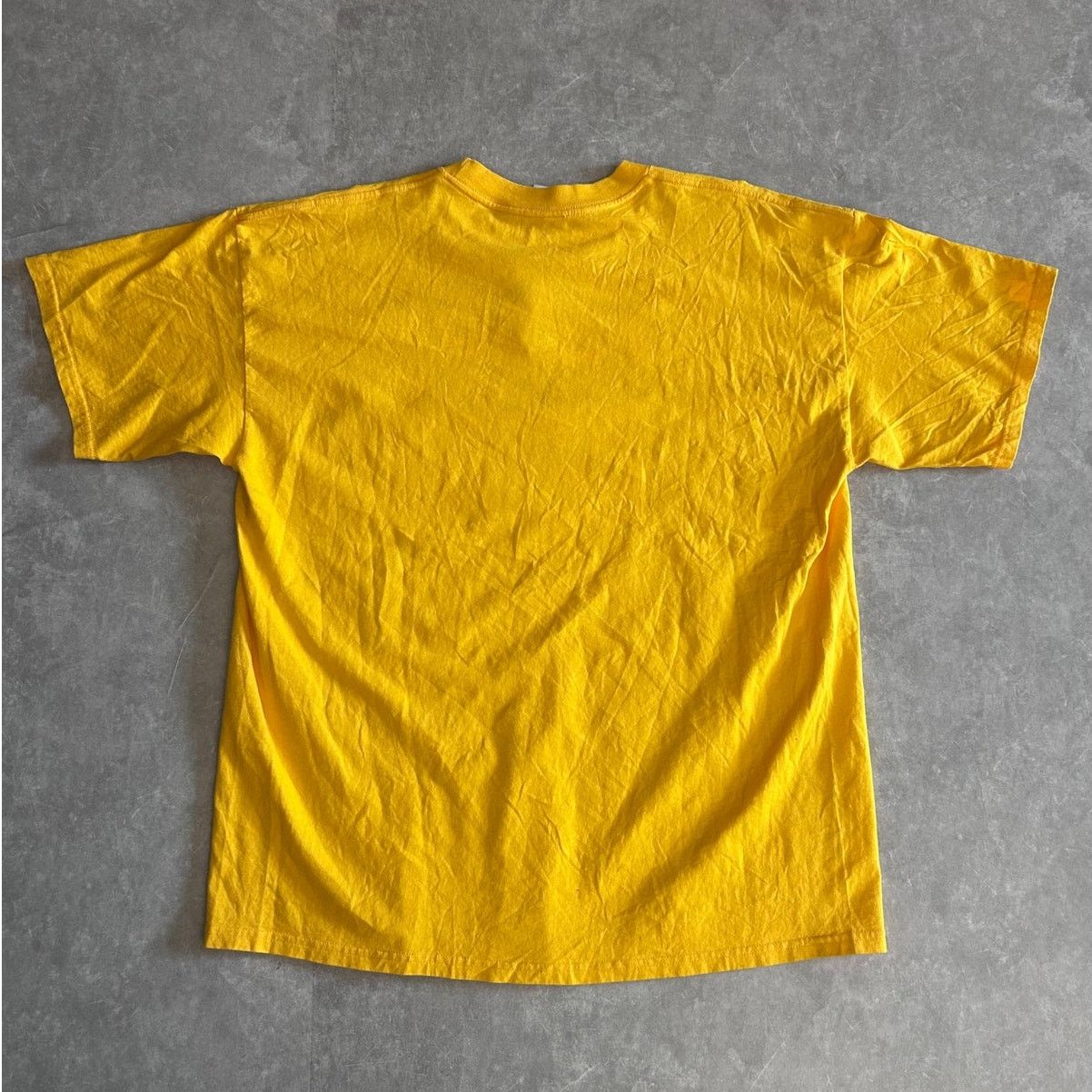 Nike 2000s Vintage Nike Athletics Yellow T Shirt Size XXL Size US XXL / EU 58 / 5 - 3 Thumbnail