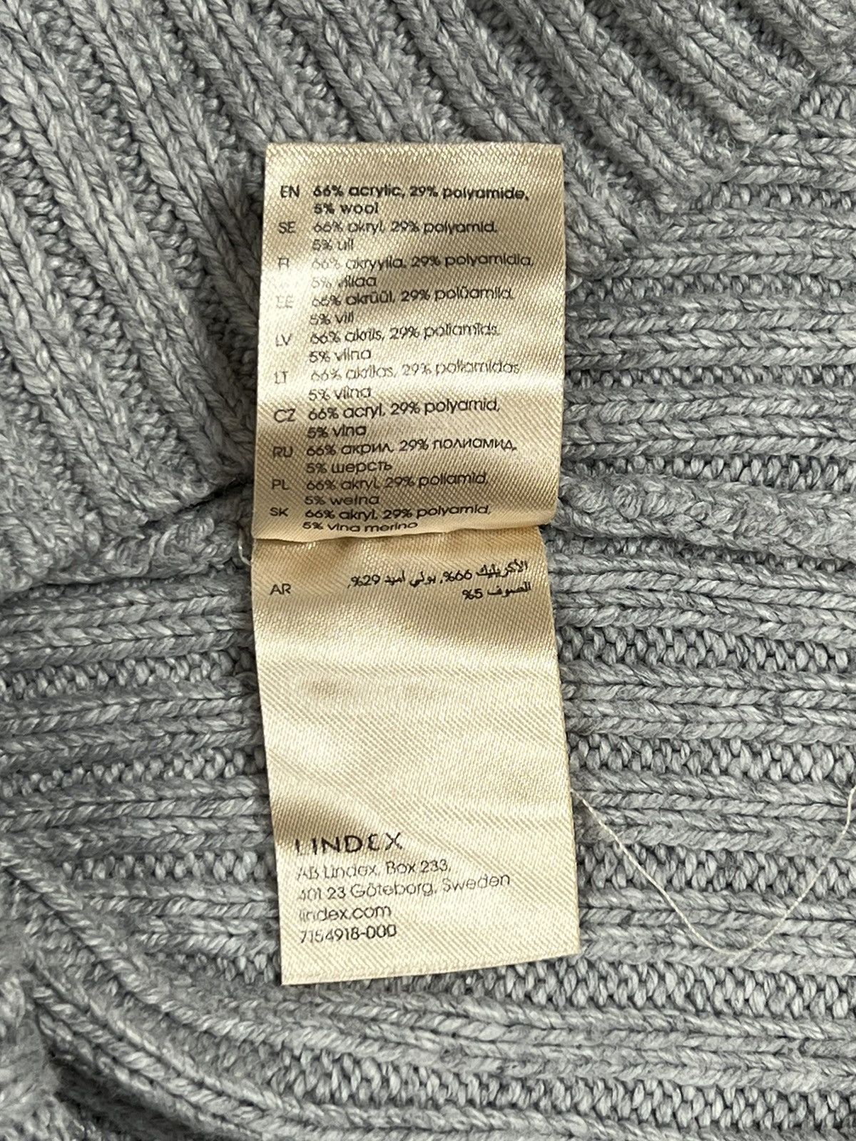 Jean Paul Gaultier Jean Paul Gaultier x Lindex turtleneck zipper grey high neck Size L / US 10 / IT 46 - 15 Thumbnail