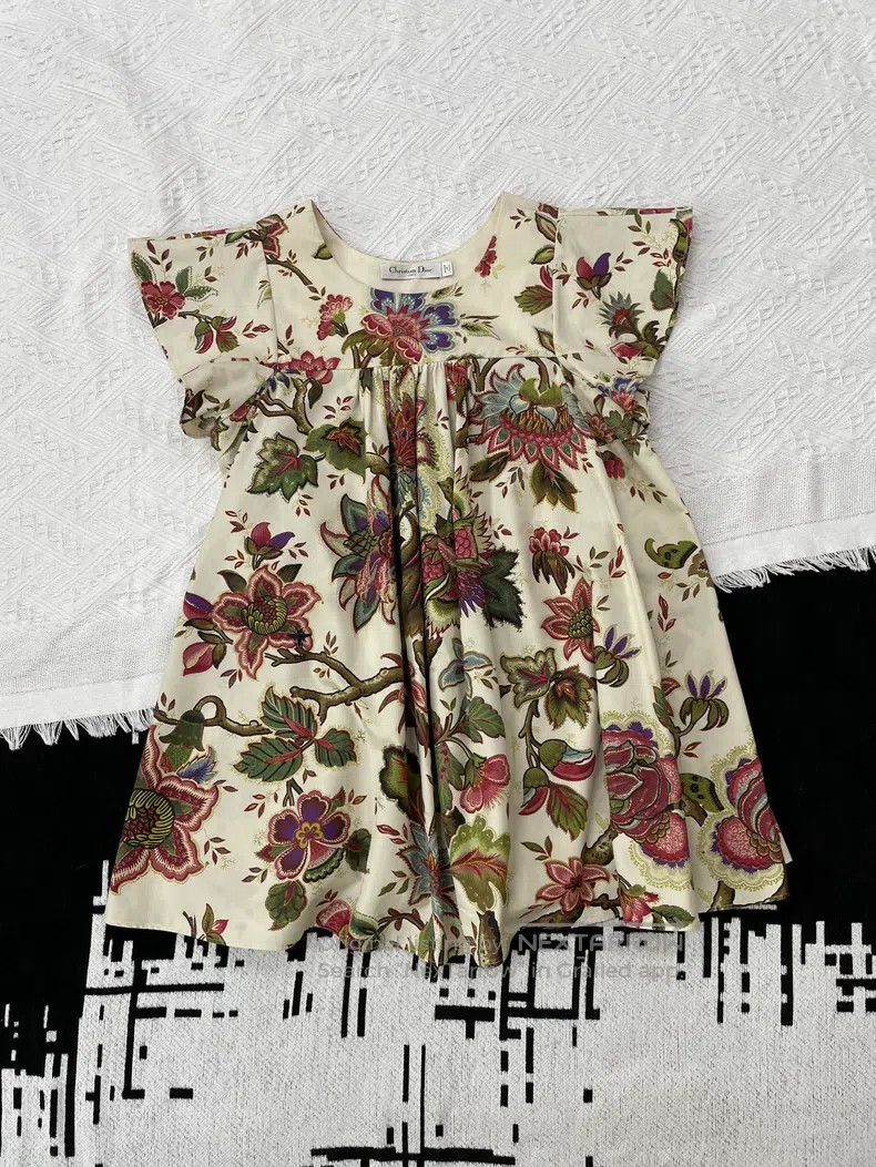 Dior Dior Colourful printed Duffy sleeve short sleeves Size XS / US 0-2 / IT 36-38 - 1 Thumbnail