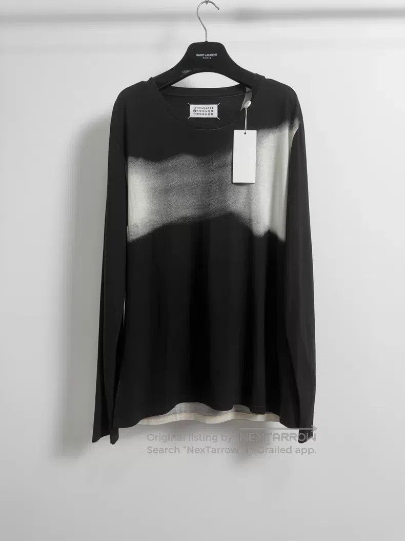 Maison Margiela Maison Margiela Black and White Gradient Fading Long Sleev Size US M / EU 48-50 / 2 - 1 Thumbnail