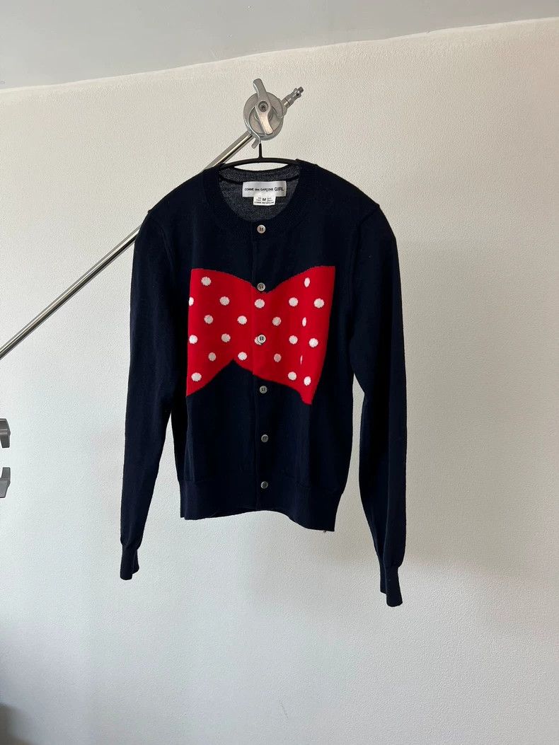 Comme des Garcons comme des garcons Wool knit bow cardigan shirt 2503-Nextarr Size M / US 6-8 / IT 42-44 - 2 Thumbnail