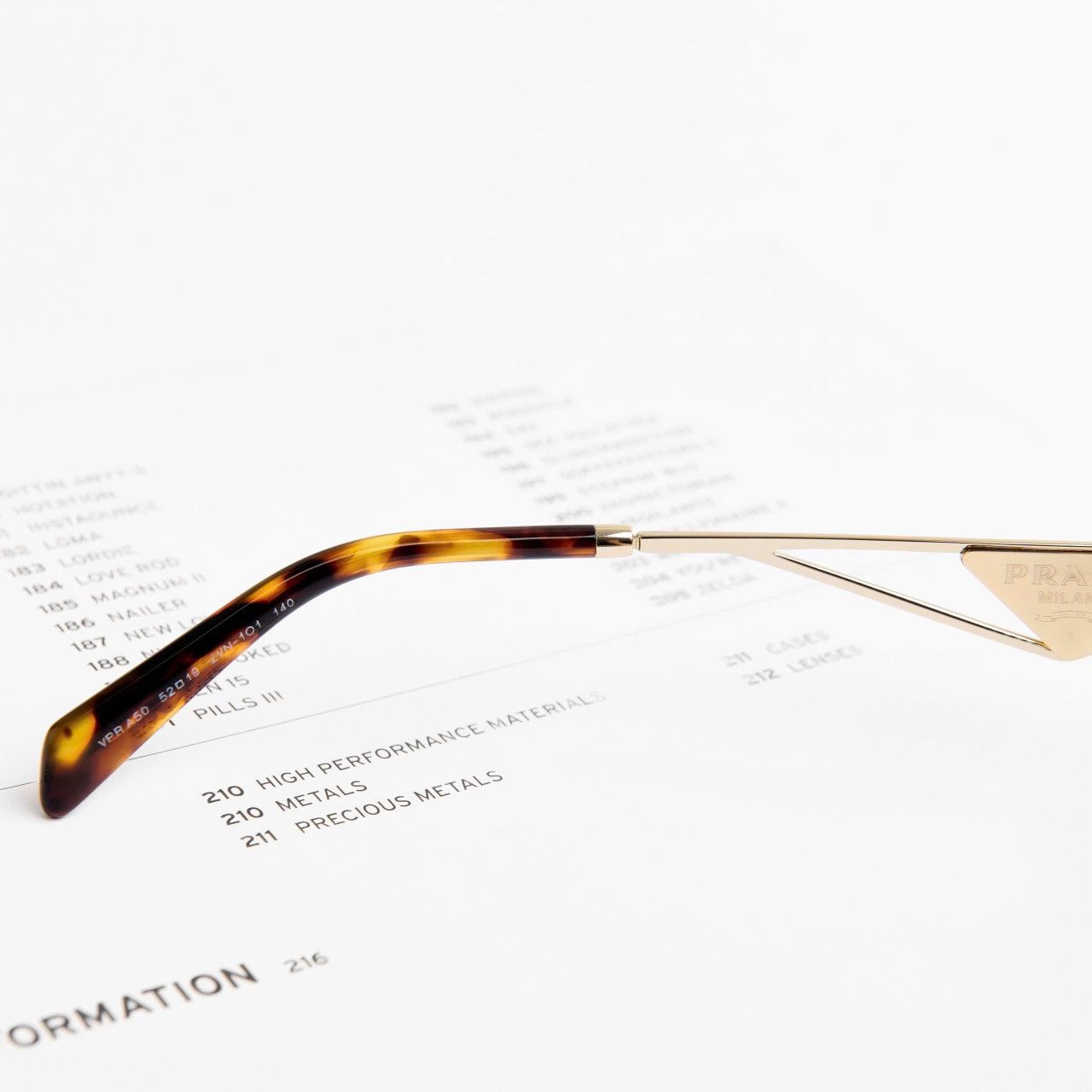 Prada PRADA 0PR A50V ZVN1O1 GLASSES Size ONE SIZE - 5 Thumbnail