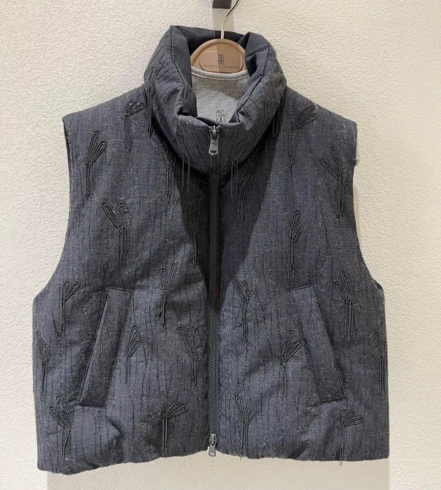 Brunello Cucinelli Brunello Cucinelli Women's Down Vest Size S / US 4 / IT 40 - 1 Thumbnail