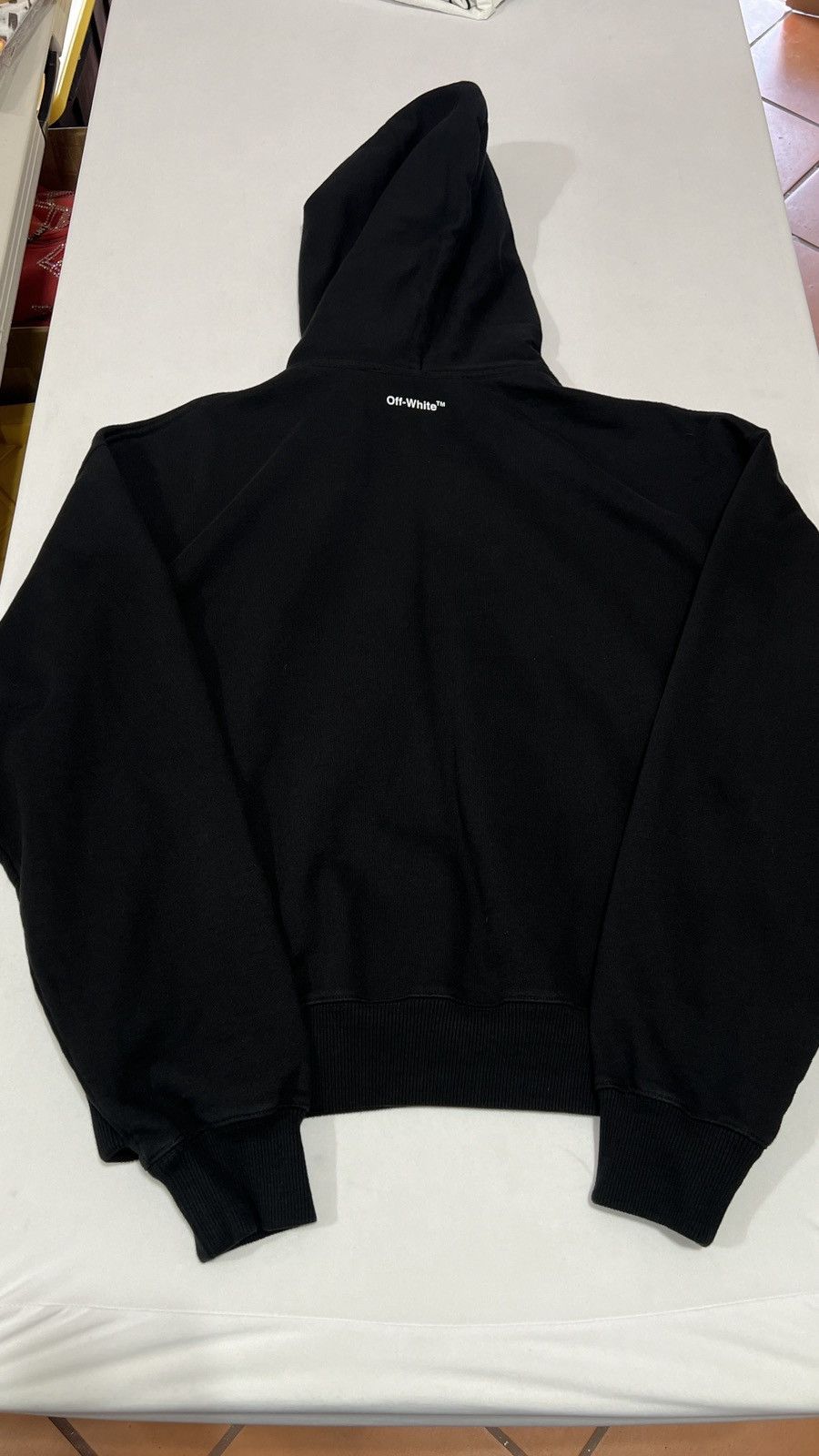 Off-White Off-White Black Classic Logo Hoodie Size US XL / EU 56 / 4 - 11 Thumbnail