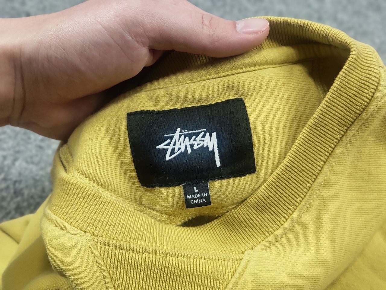 Stussy Stüssy Yellow Logo Retro Vintage 90's crew neck Sweatshirt Size US L / EU 52-54 / 3 - 10 Thumbnail