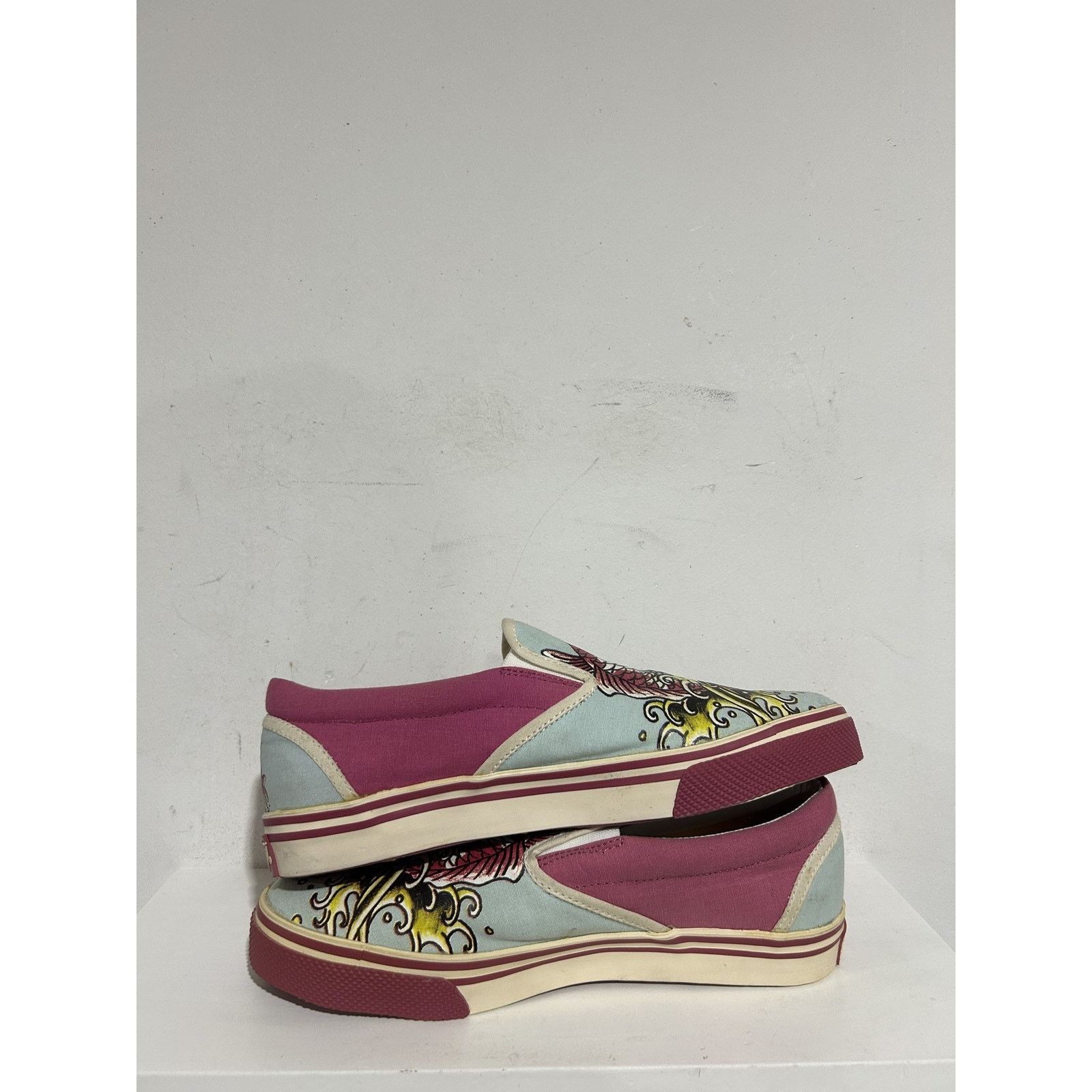 Ed Hardy ED HARDY KOI FISH SLIP ON SNEAKER SIZE 9W 7.5MENS BRAND NEW Size US 9 / IT 39 - 5 Thumbnail