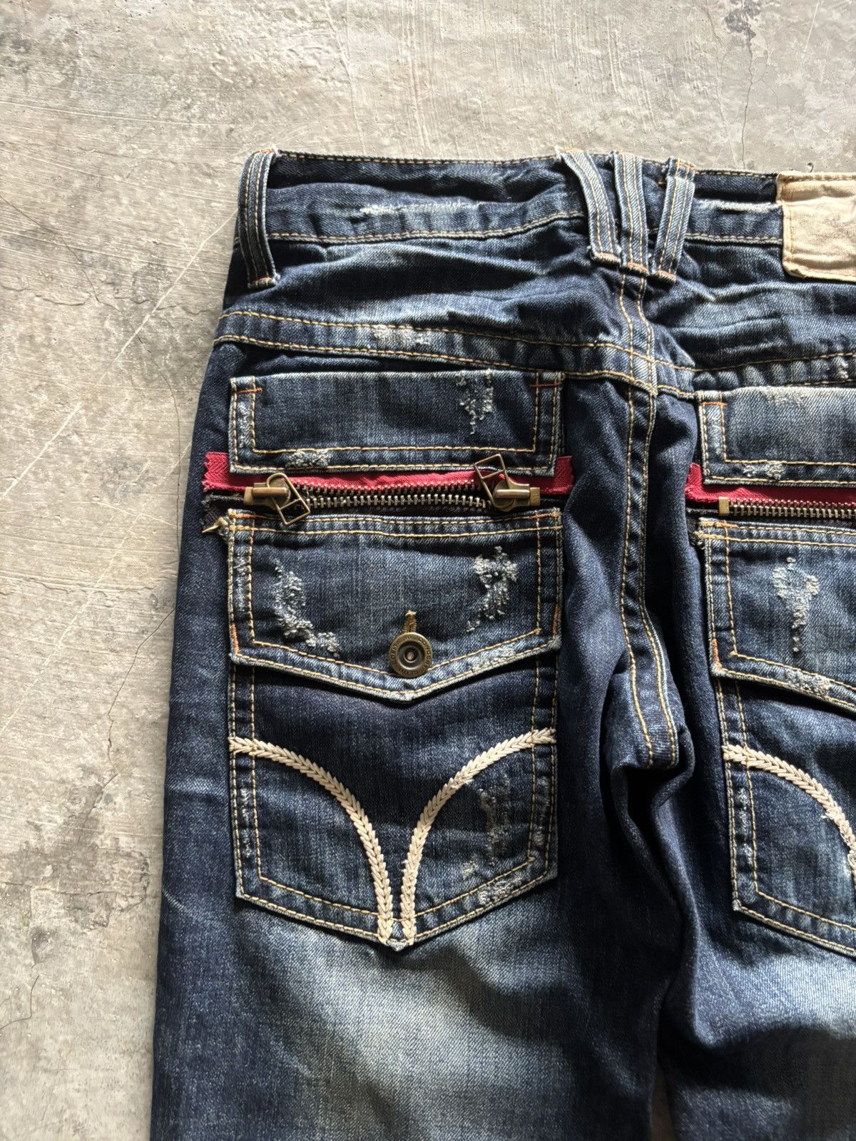If Six Was Nine LOLITA distressed japanese washed whiskered punk grunge Size US 31 - 14 Thumbnail