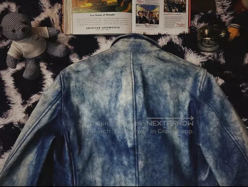 Blue Blue Japan Blue Blue Japan Leather Indigo Blazer Jacket. Size US S / EU 44-46 / 1 - 7 Thumbnail