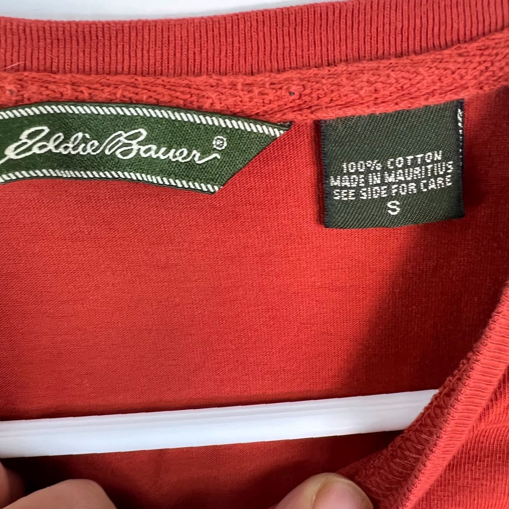 Eddie Bauer Eddie Bauer Mens Chest Pocket Short Sleeves Pullover Red Cotton T Shirt Size S Size US S / EU 44-46 / 1 - 4 Thumbnail