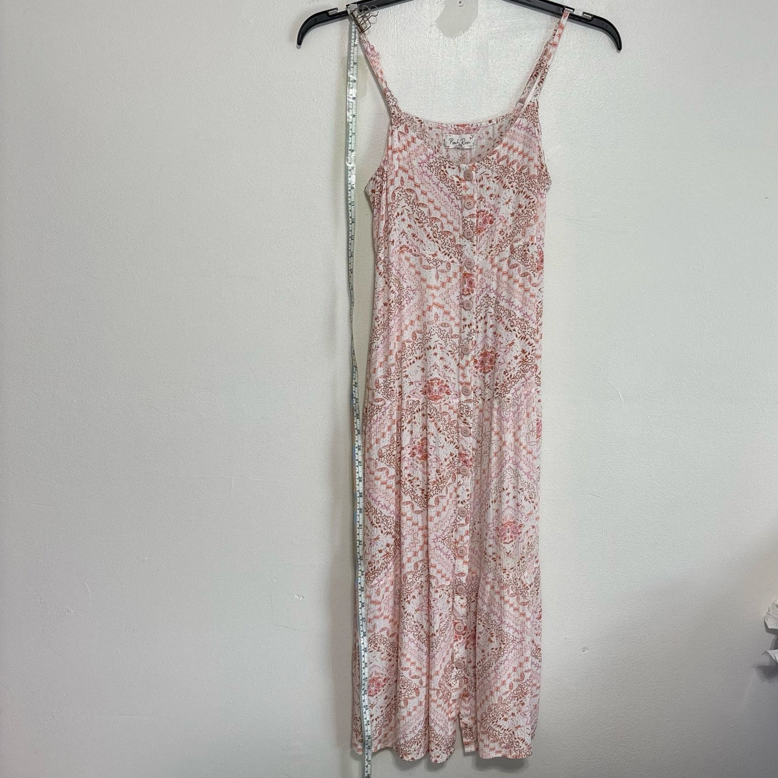 Other Pink Rose Geometric and Floral Midi Sundress Size M Size M / US 6-8 / IT 42-44 - 2 Thumbnail