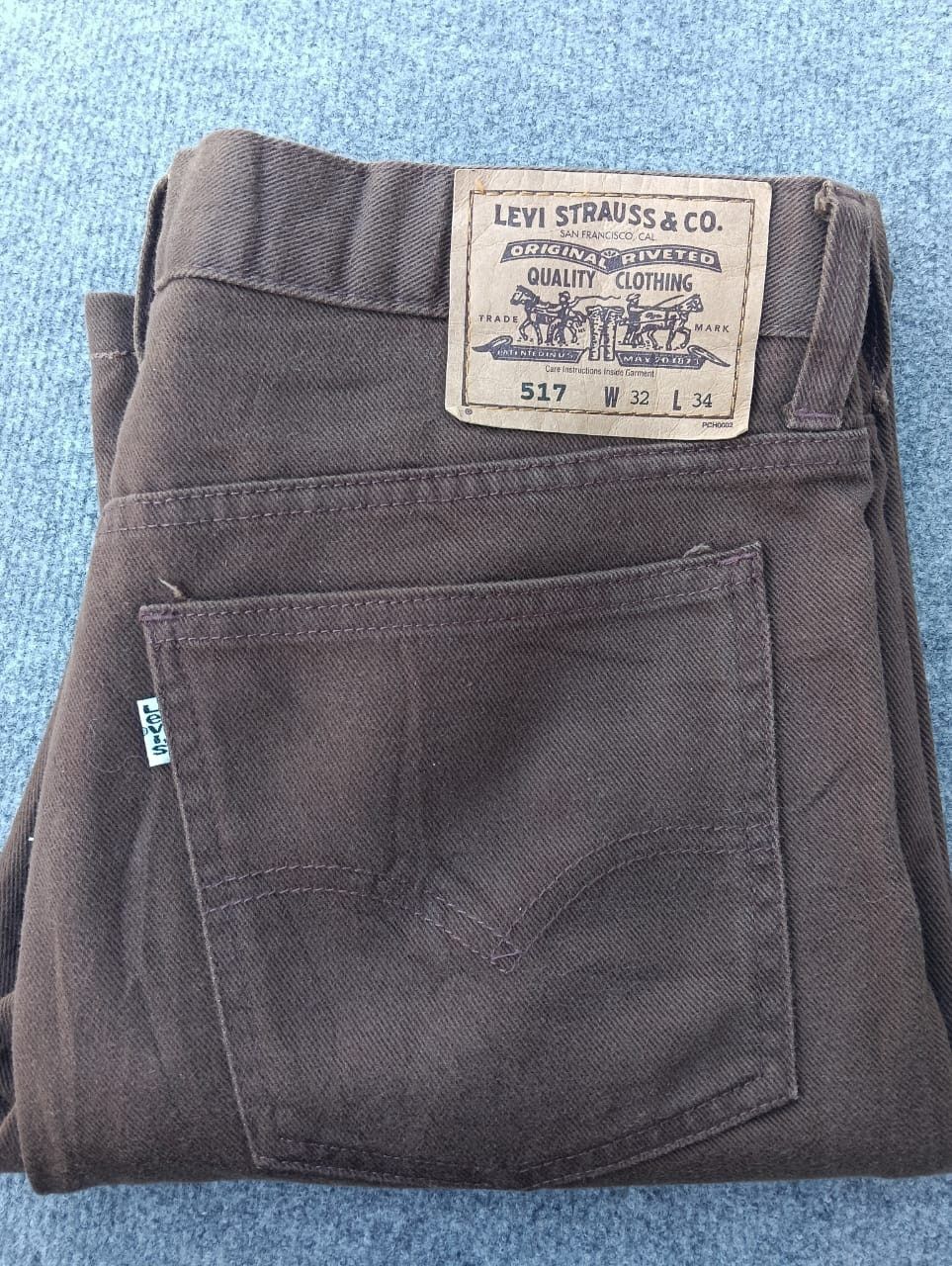 Levi's Vintage 90s Levi’s 517 Bootcut Brown Denim Jeans. Size US 30 / EU 46 - 9 Thumbnail