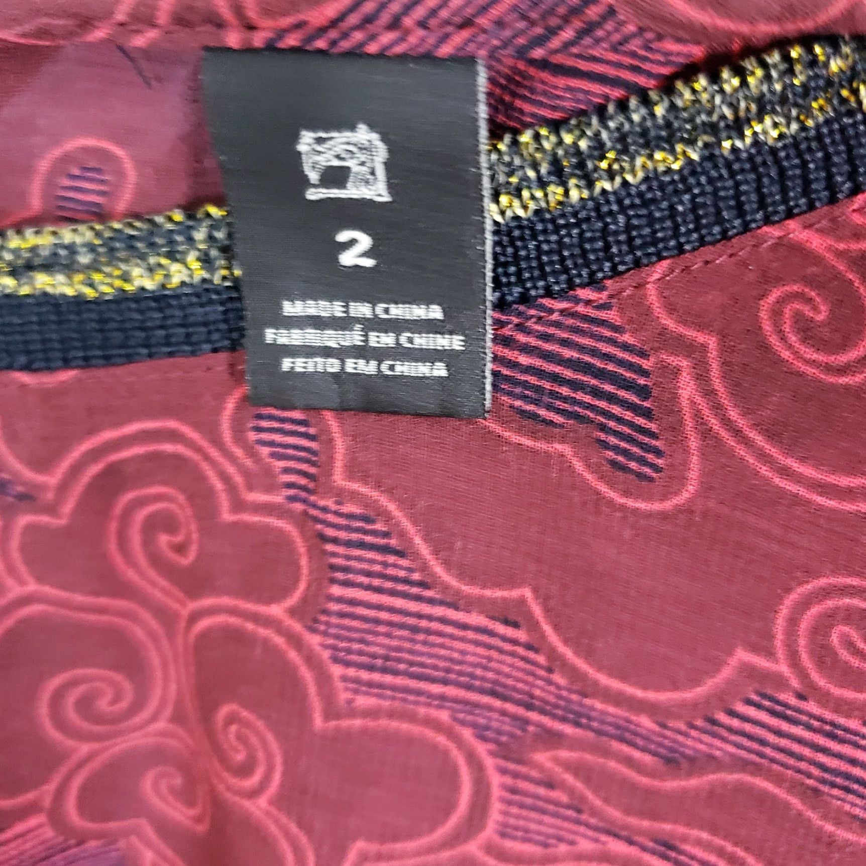 Scotch & Soda Scotch & Soda Maison Scotch Womens Blouse Size 2 Long Sleeve Maroon Red Sheer Polyester Round Neck Womens Size XS / US 0-2 / IT 36-38 - 5 Thumbnail
