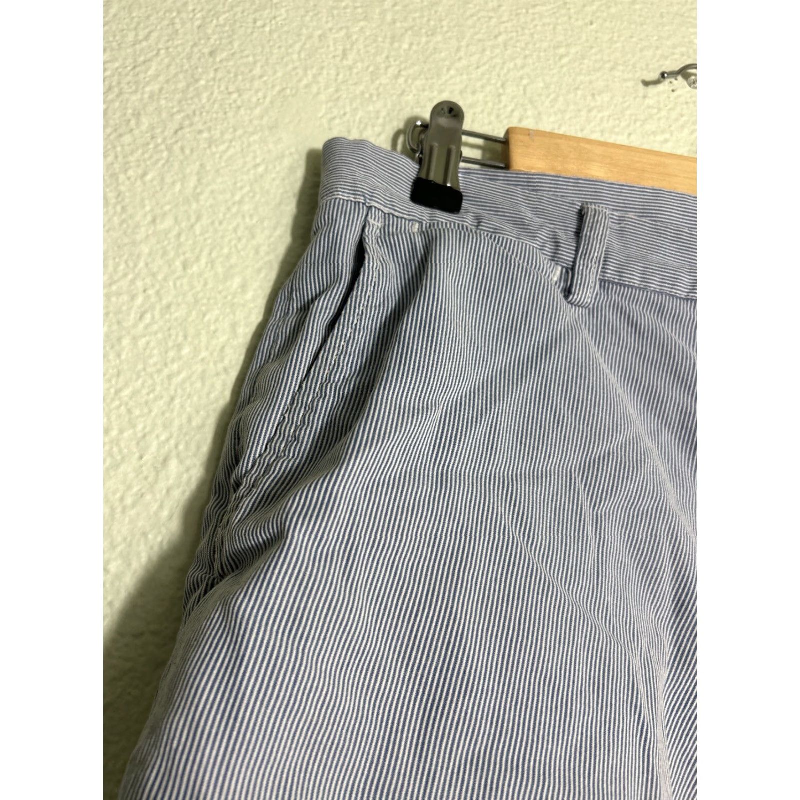 Polo Ralph Lauren VINTAGE Polo Ralph Lauren Mens Shorts 34 Chino Blue White Striped 100% Cotton Mens Size US S / EU 44-46 / 1 - 7 Thumbnail