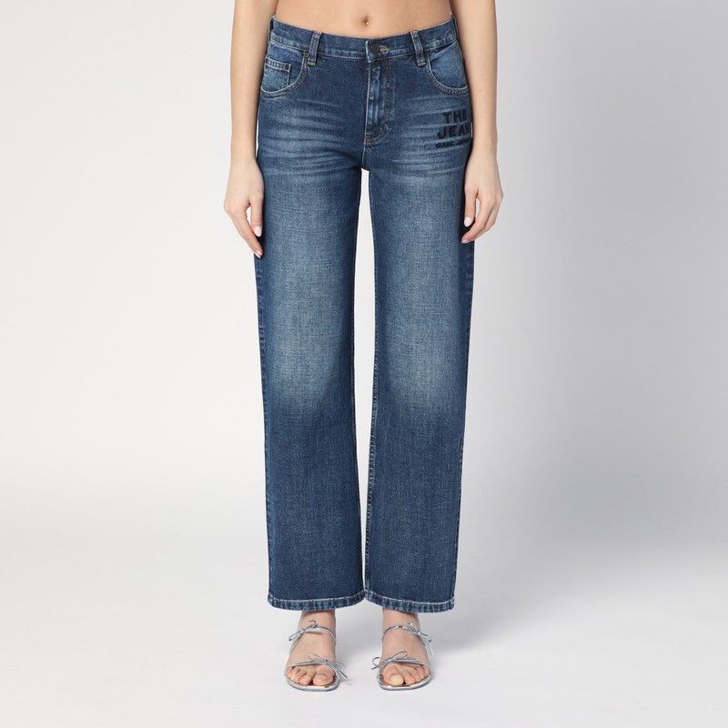 Marc Jacobs Marc Jacobs Blue Washed-Effect Jeans Size 24" / US 00 / IT 34 - 1 Thumbnail