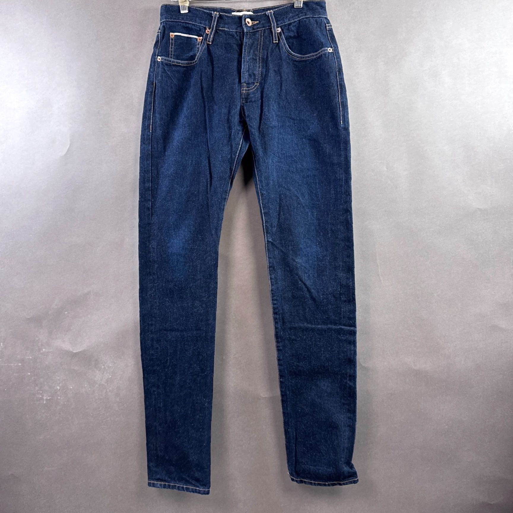 Taylor Stitch Taylor Stitch Jeans Mens 29x34 Blue Selvedge Denim Pants Button Fly Slim Dark Size US 29 - 3 Thumbnail