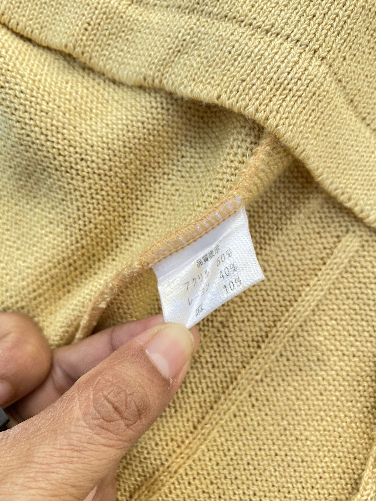 Vintage PALLS PYRA Yellow Knit Cardigan Size M / US 6-8 / IT 42-44 - 5 Thumbnail