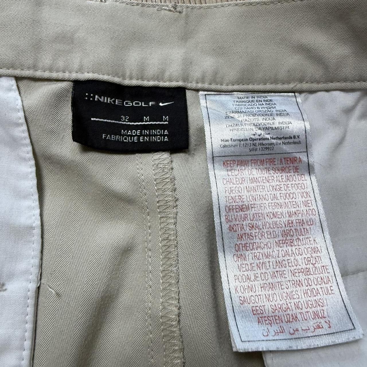 Nike Nike Vintage 90s Chino Golf Shorts White Mini Swoosh Size US 34 / EU 50 - 4 Thumbnail