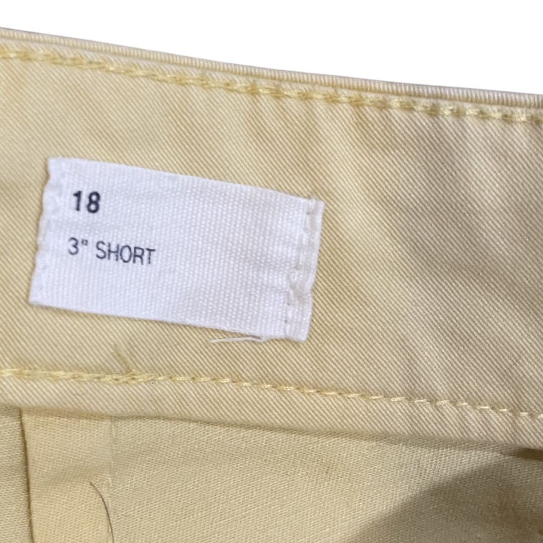 Gap Chino 3" Shorts Butter Yellow 18 Spring Summer Beach Casual Size 40" / US 18 - 4 Thumbnail