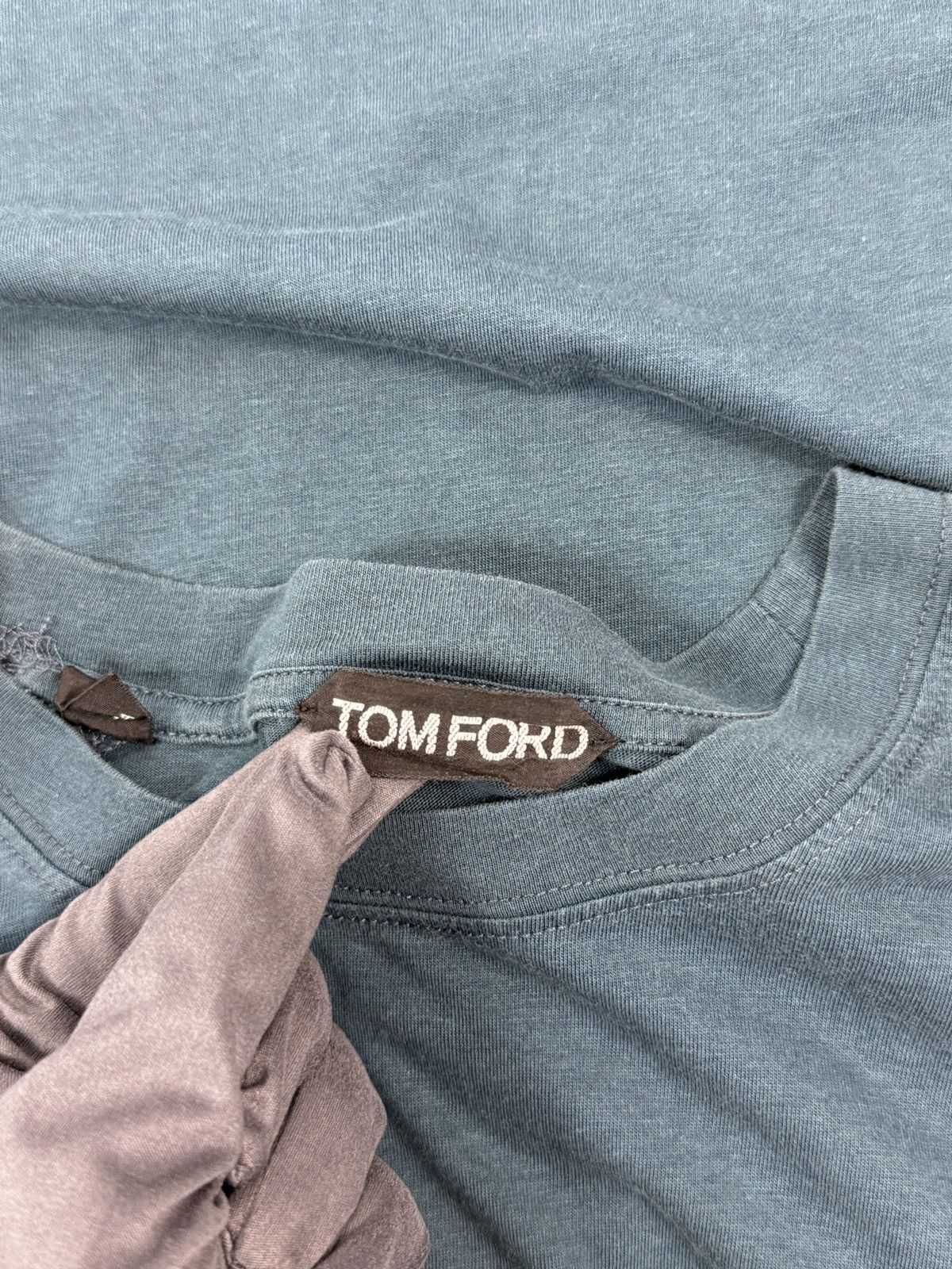 Tom Ford LOGO DETAILED T-SHIRT Size US L / EU 52-54 / 3 - 3 Thumbnail