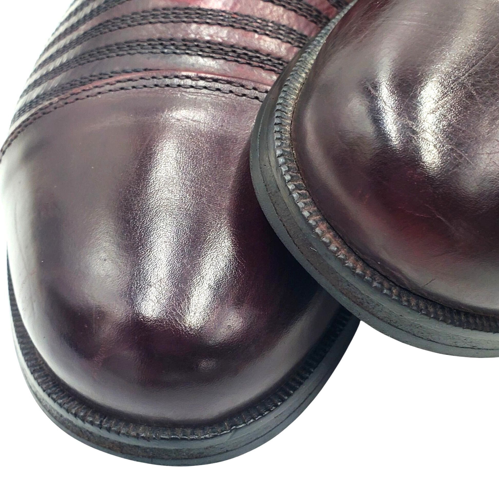 Other Italy Nazzareno Di Rosa Men's size 9 Burgundy Leather Men's Size US 9 / EU 42 - 4 Thumbnail