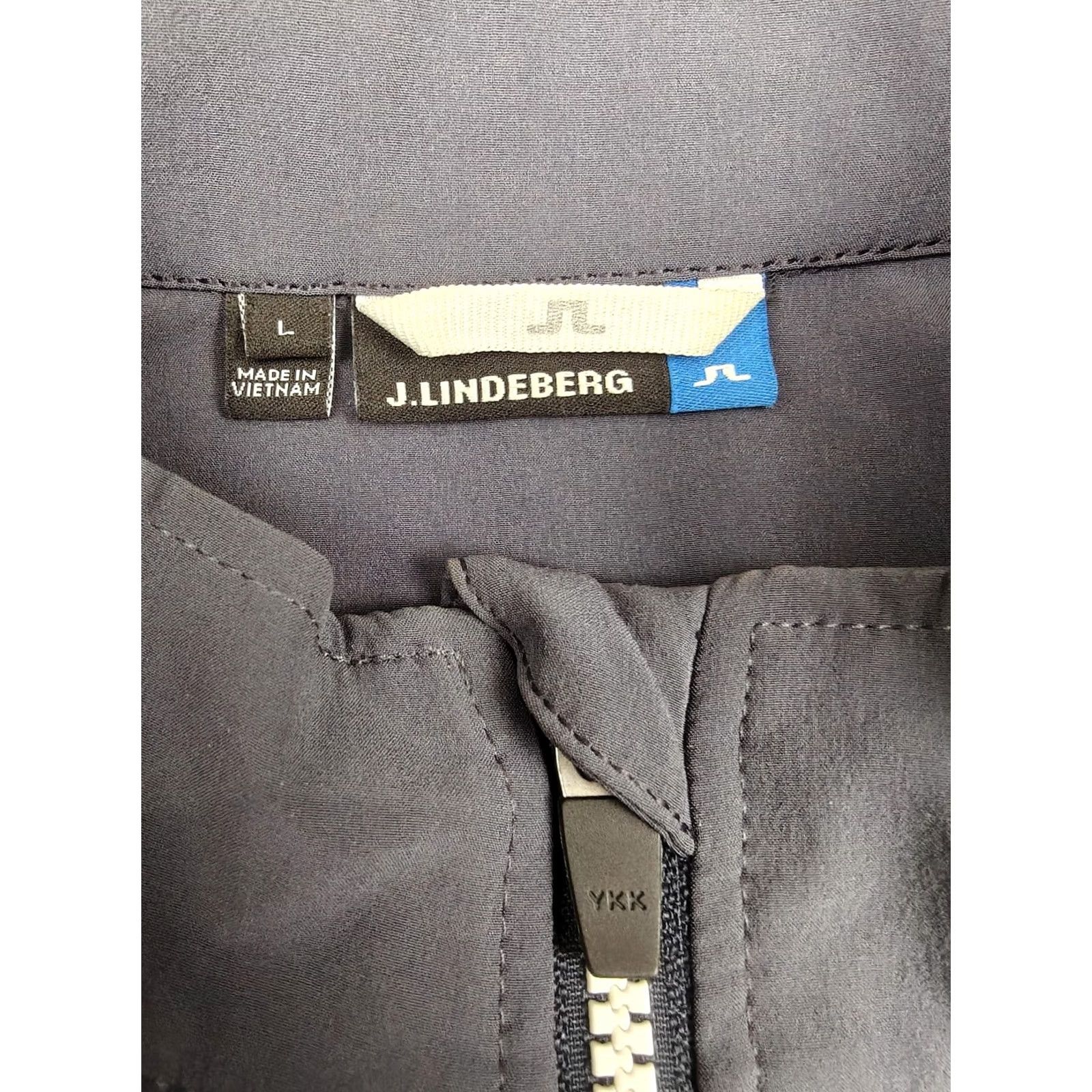 J.Lindeberg J.Lindeberg Jacket Womens Large Gray Soft Shell Full Zip Stretch Golf Athletic Size L / US 10 / IT 46 - 2 Thumbnail