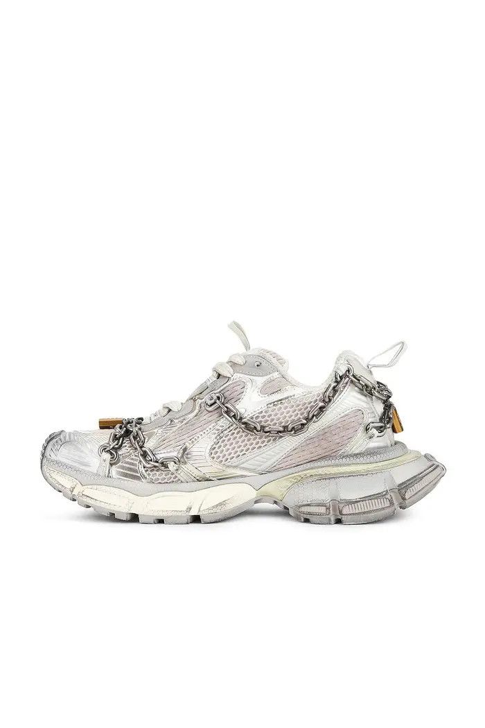 Balenciaga o1bcso1str0326 3XL Chain Sneakers in Eggshell Size US 11 / IT 41 - 4 Thumbnail