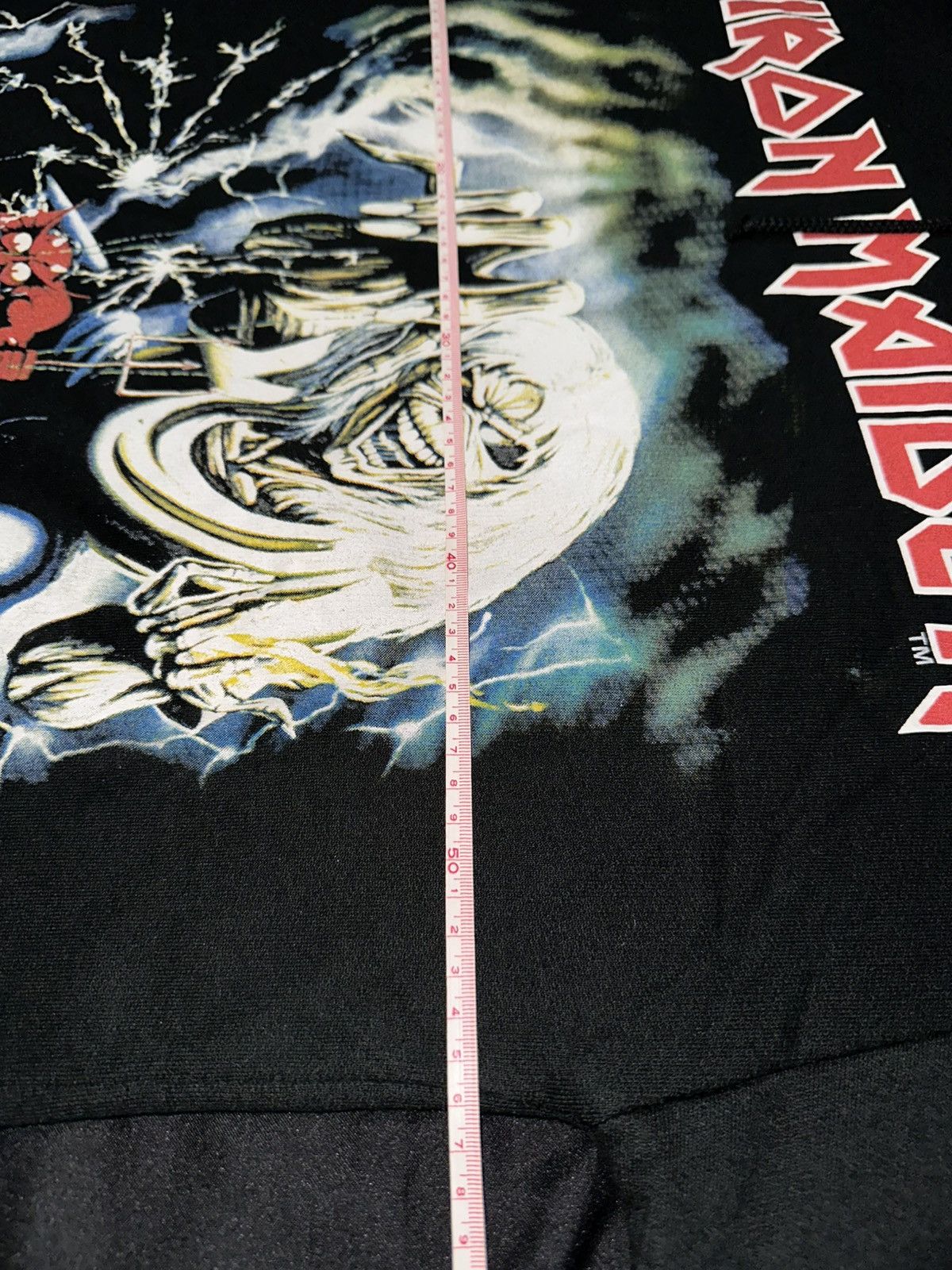 Iron Maiden × Vintage Vintage Very Rare Iron Maiden hoodie 82s 80s rock Size US L / EU 52-54 / 3 - 6 Thumbnail