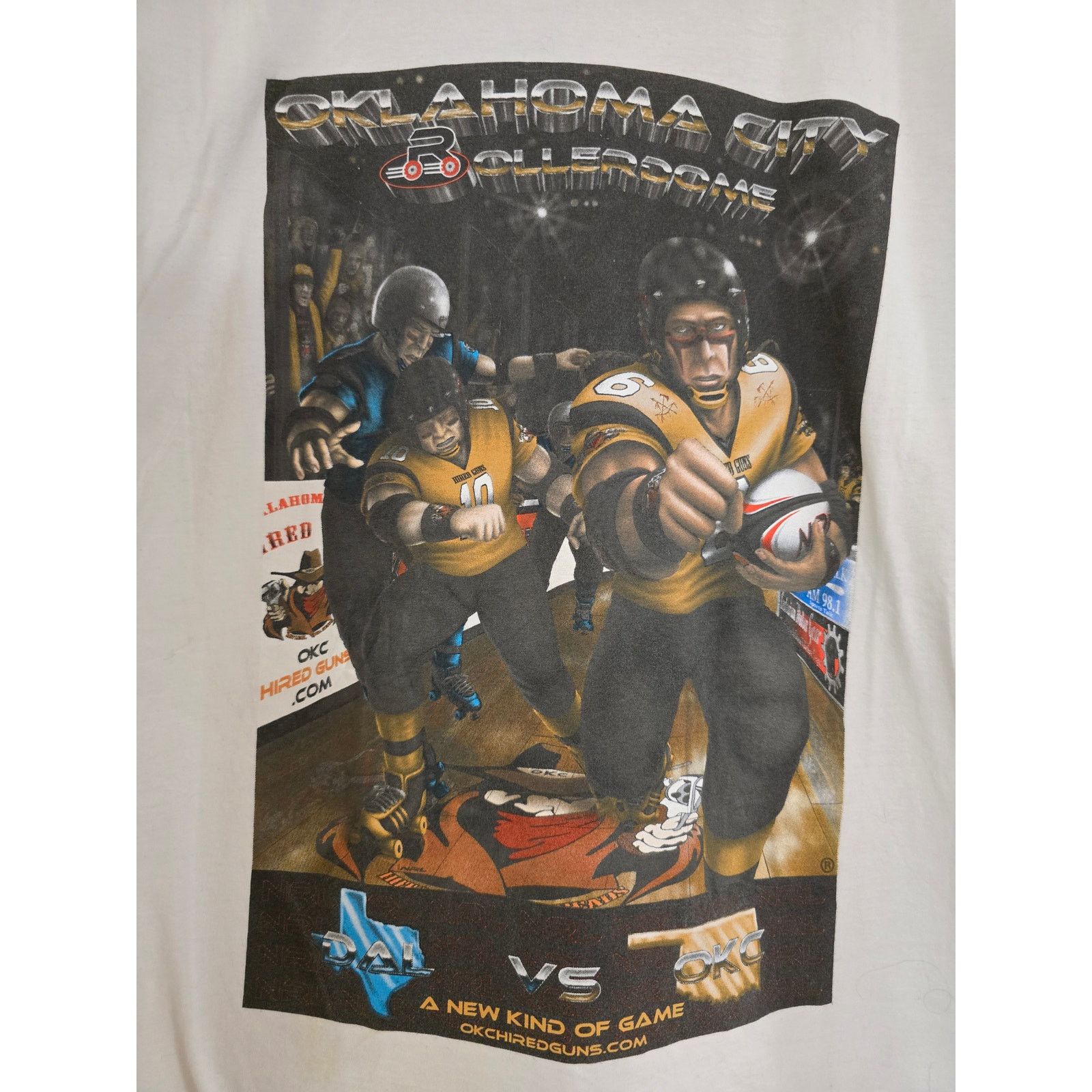 Vintage Roller Skate Shirt Oklahoma City Rollerdome Graphic Tee XL Size US XL / EU 56 / 4 - 2 Thumbnail