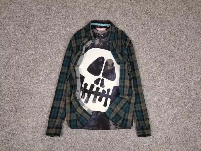 Flannel Vintage Flannel Shirt Checkered Travis Scott USA Y2K Style Size US L / EU 52-54 / 3 - 1 Thumbnail