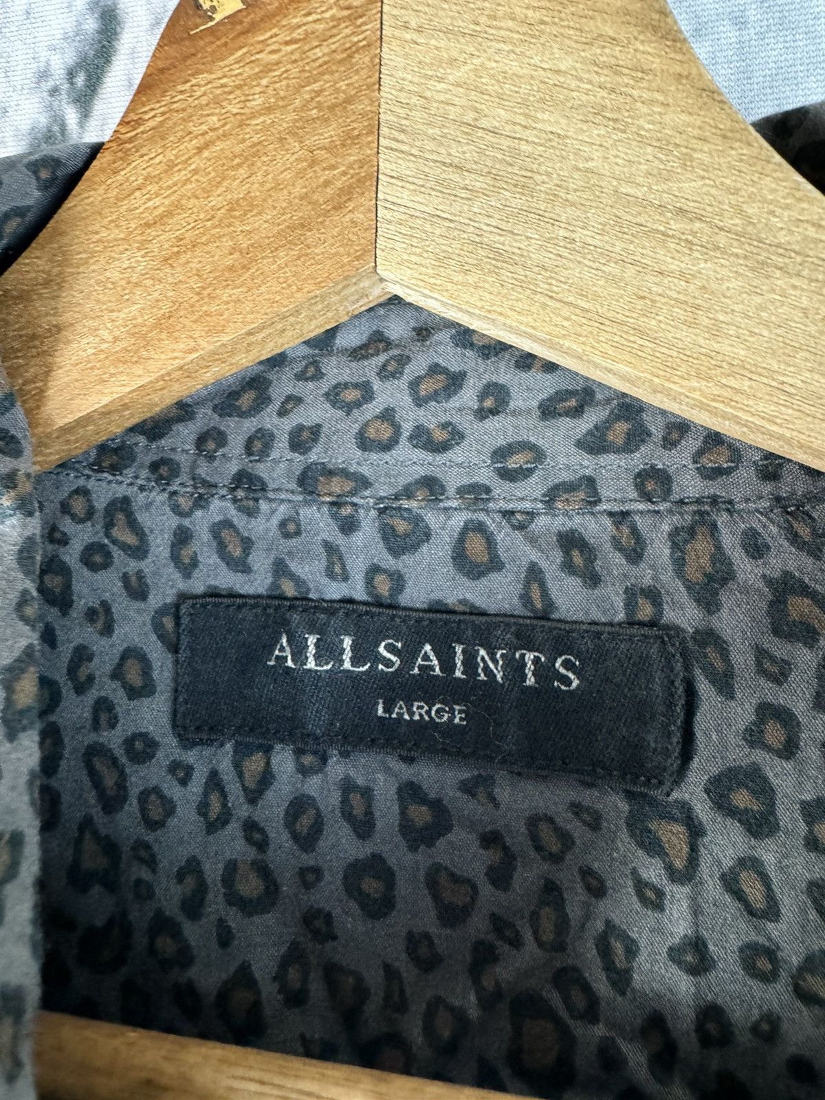 Allsaints Allsaints Leopard print Long Sleeve Shirt Size US L / EU 52-54 / 3 - 3 Thumbnail