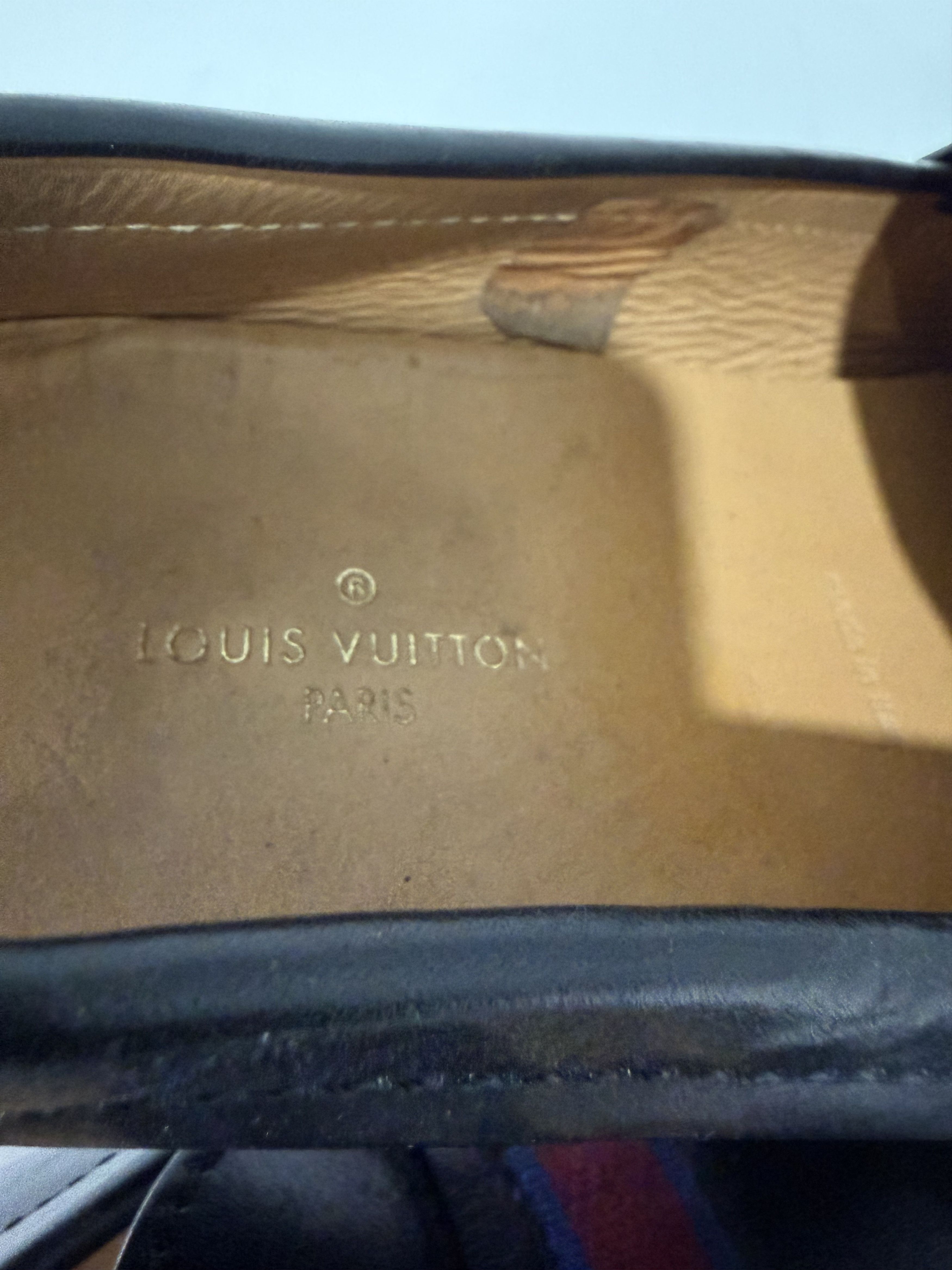 Louis Vuitton LLouis Vuitton Black Leather Hockenheim Loafers Size US 9 / EU 42 - 11 Thumbnail