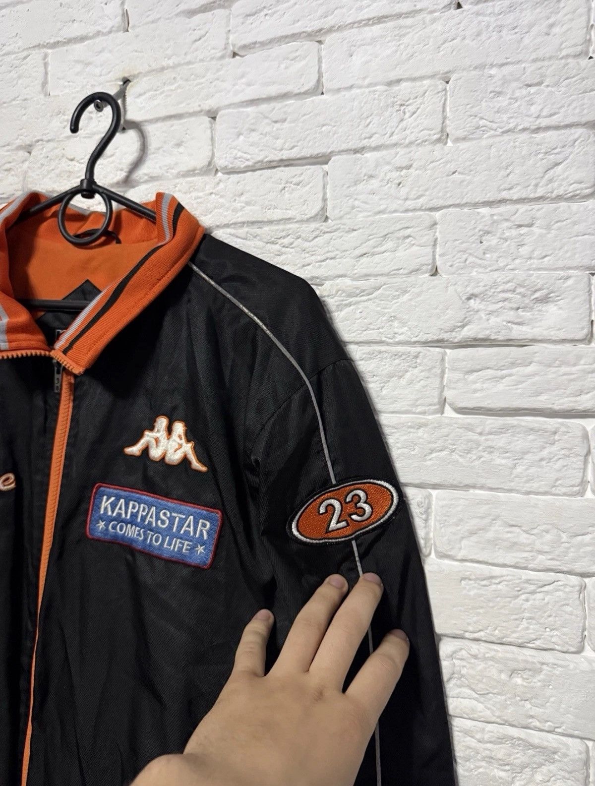 Kappa Vintage Kappa Germany Full Zip Bomber Jacket Huge Logo Sz XL Size US XL / EU 56 / 4 - 3 Thumbnail