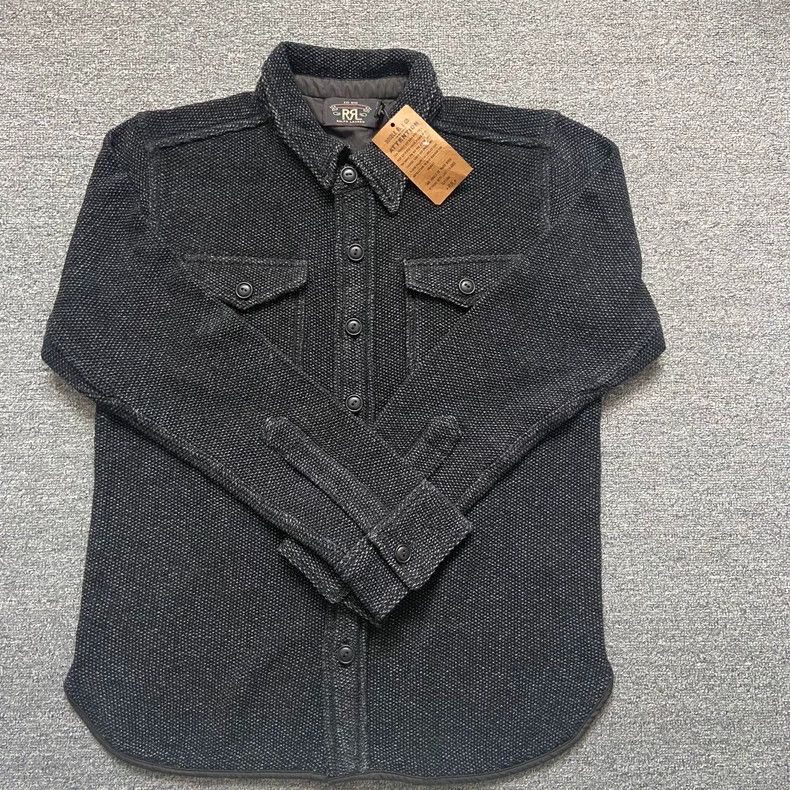 RRL Ralph Lauren RRL Ralph Lauren Cotton and linen thick shirt style knitte Size US M / EU 48-50 / 2 - 1 Thumbnail