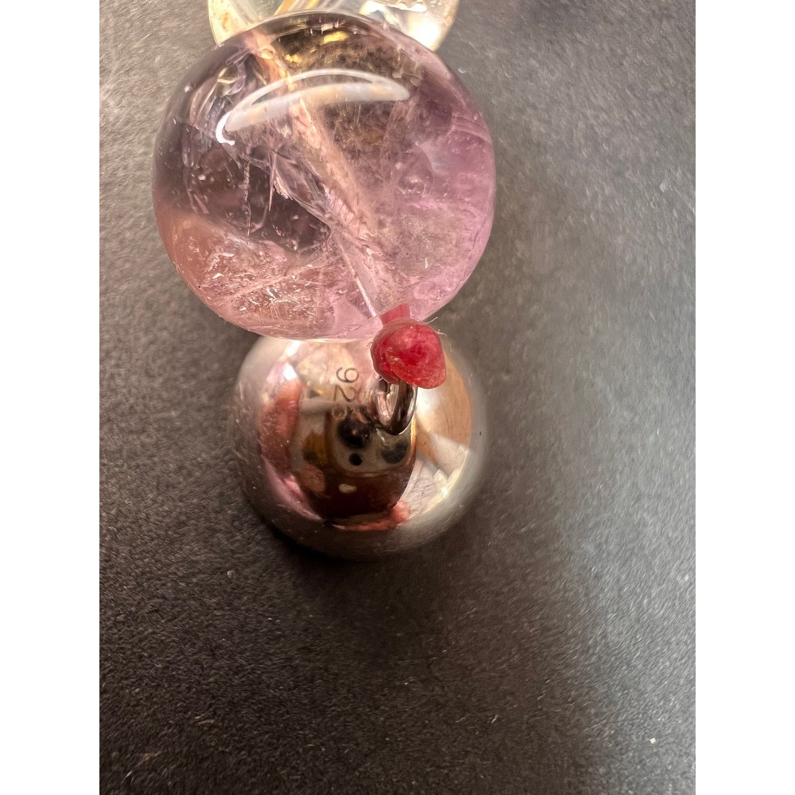 Other NEW Multi quartz knotted necklace with 925 magnetic clasp Size ONE SIZE - 7 Thumbnail