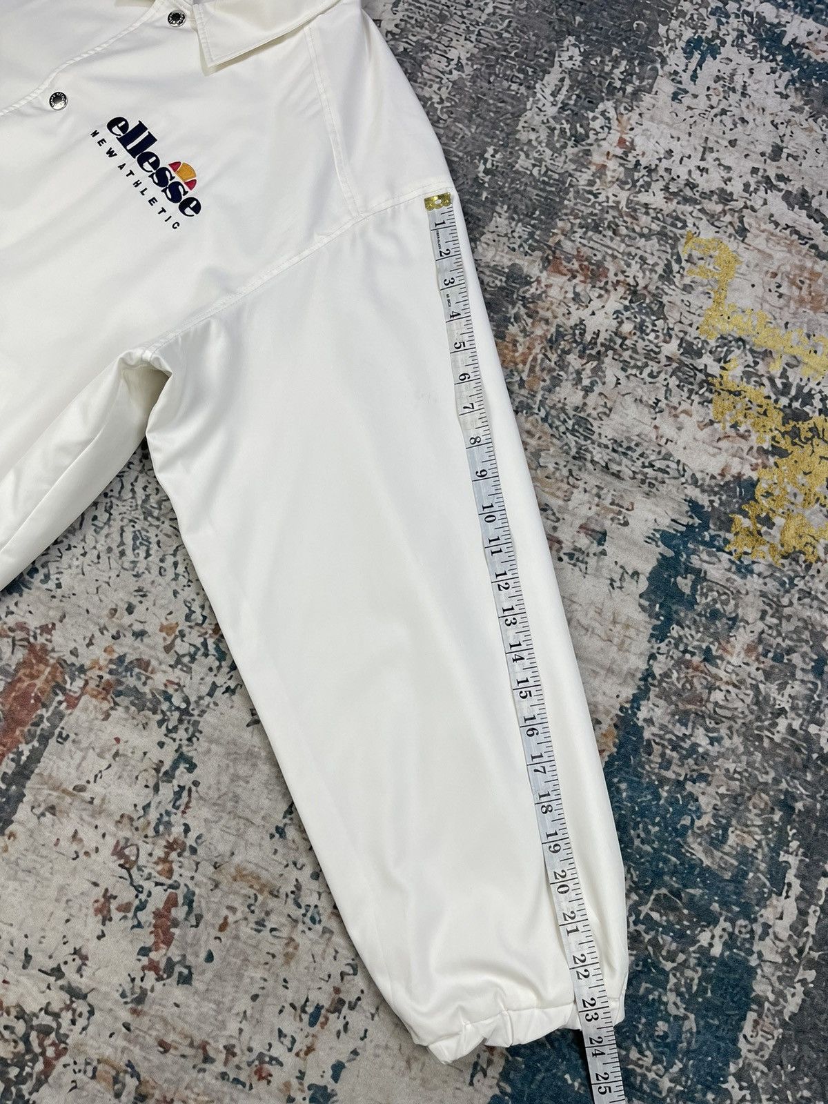 Ellesse Vintage Ellesse Button Up Windbreaker Coach Jackets Size US L / EU 52-54 / 3 - 16 Thumbnail