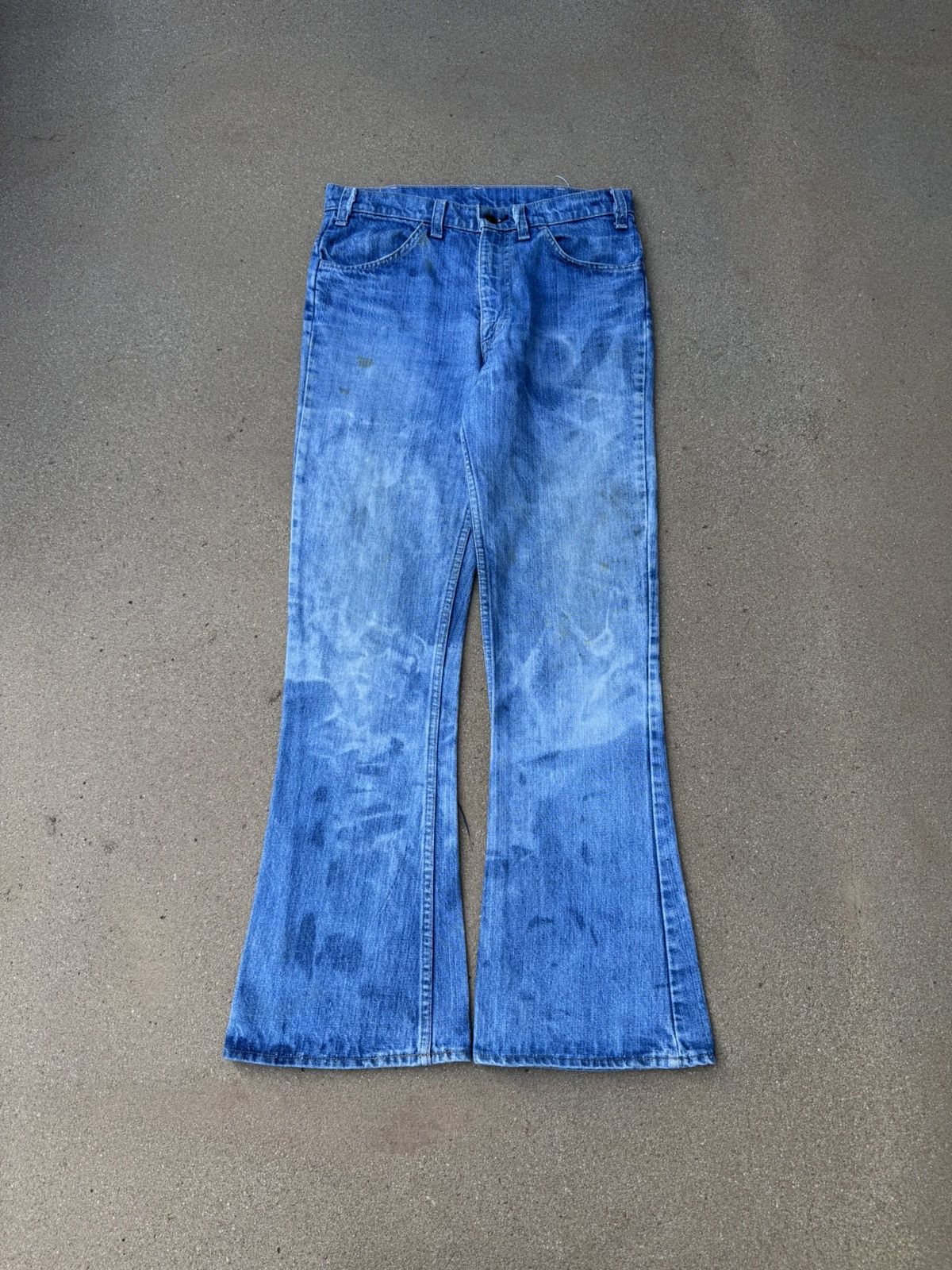 Vtg 70's Levi's 646 Orange Tab Bellbottom Flare Jeans 31x30