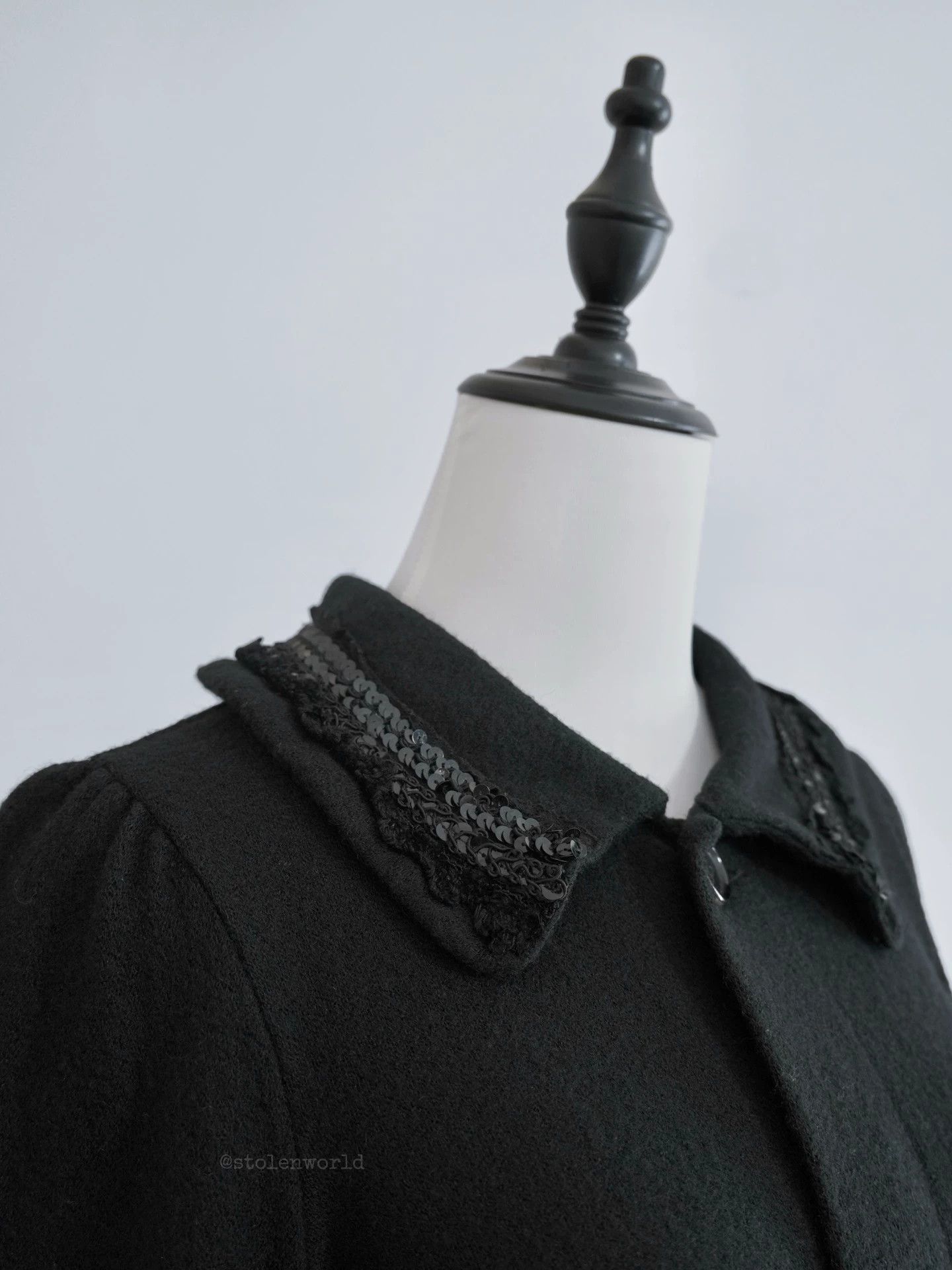 Comme des Garcons Comme des Garçons Sequin-Trimmed Wool Short Jacket Size S / US 4 / IT 40 - 8 Thumbnail