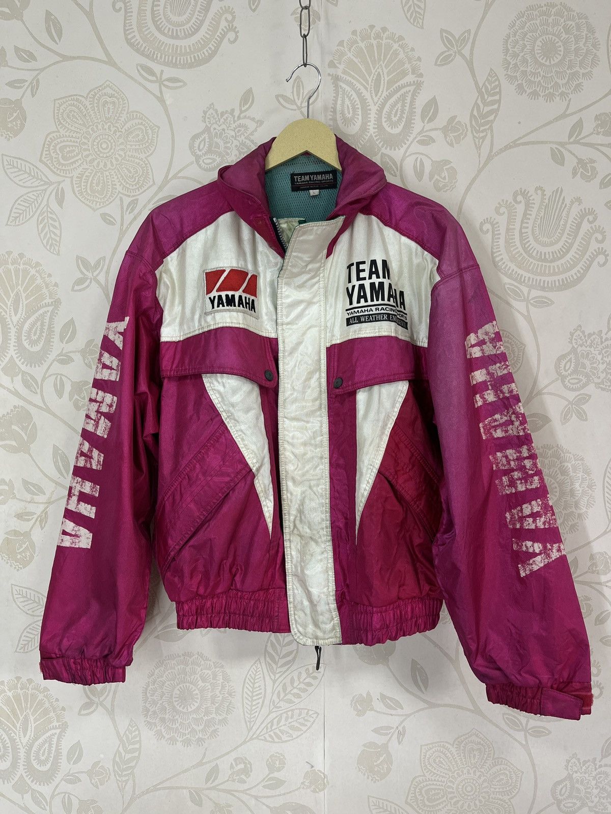 Other Vtg Yamaha Team Racing Sports Light Bomber Jacket Size US L / EU 52-54 / 3 - 3 Thumbnail
