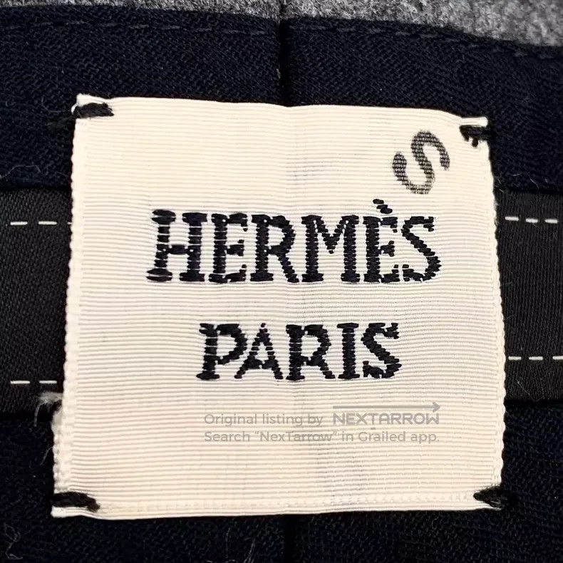 Hermes Hermes Dark gray wool casual straight-leg wide-leg pants Size 24" / US 00 / IT 34 - 5 Thumbnail