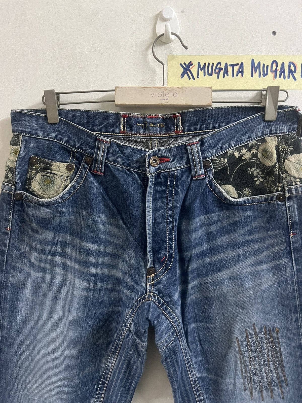 Japanese Brand JAPAN BRAND MIRZA DISTRESSED DENIM PANT Size US 32 / EU 48 - 3 Thumbnail