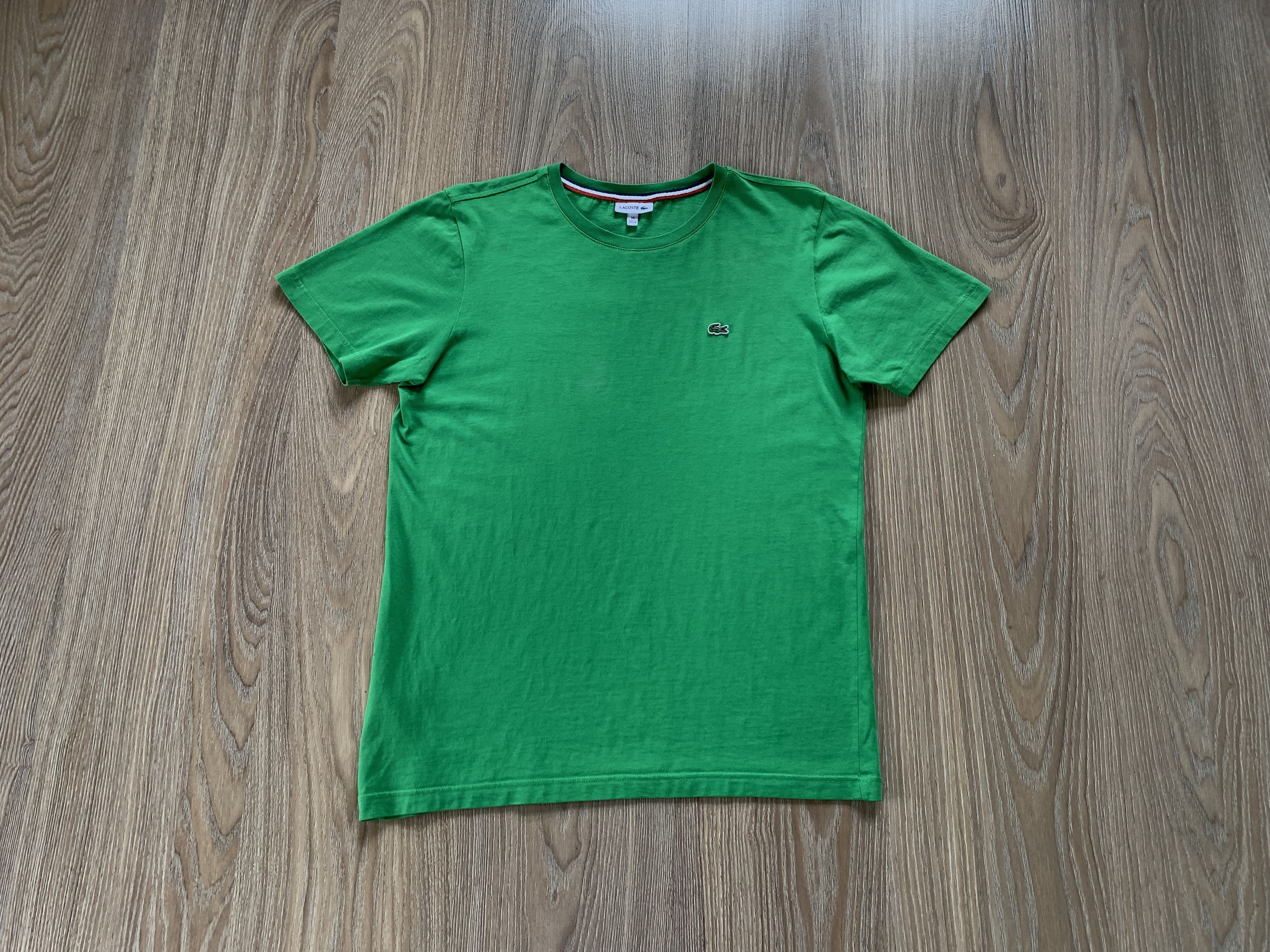 Lacoste Lacoste Cotton Green Basic T Shirt Size US S / EU 44-46 / 1 - 1 Thumbnail