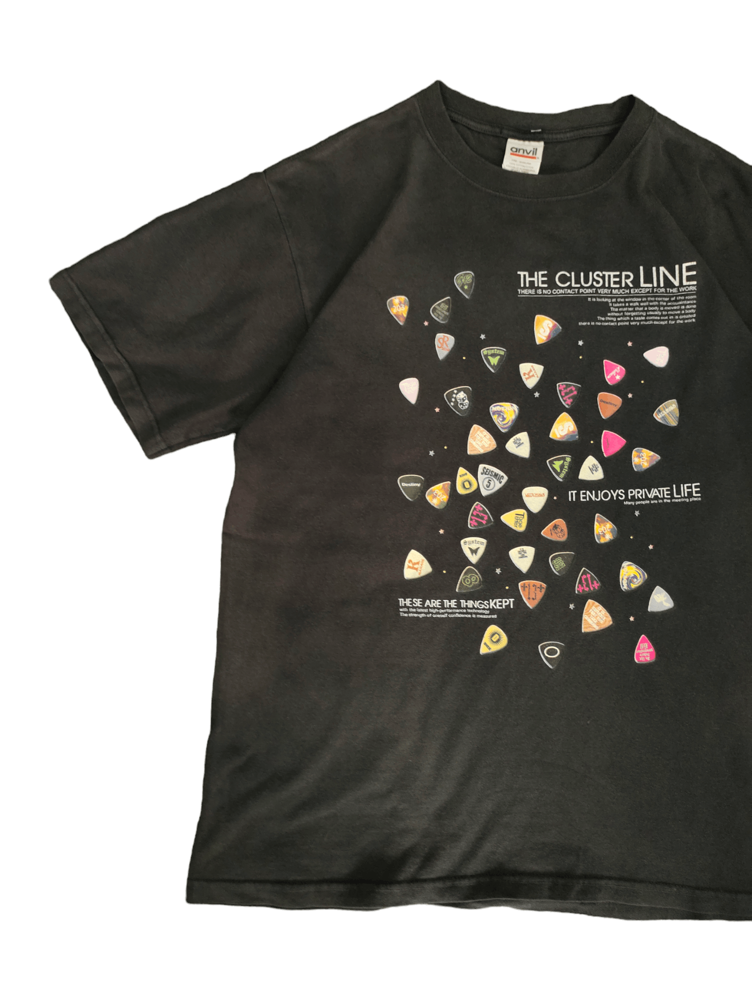 Vintage Vintage The Cluster Line T-Shirt Y2k Streetwear Hype Size US M / EU 48-50 / 2 - 5 Thumbnail