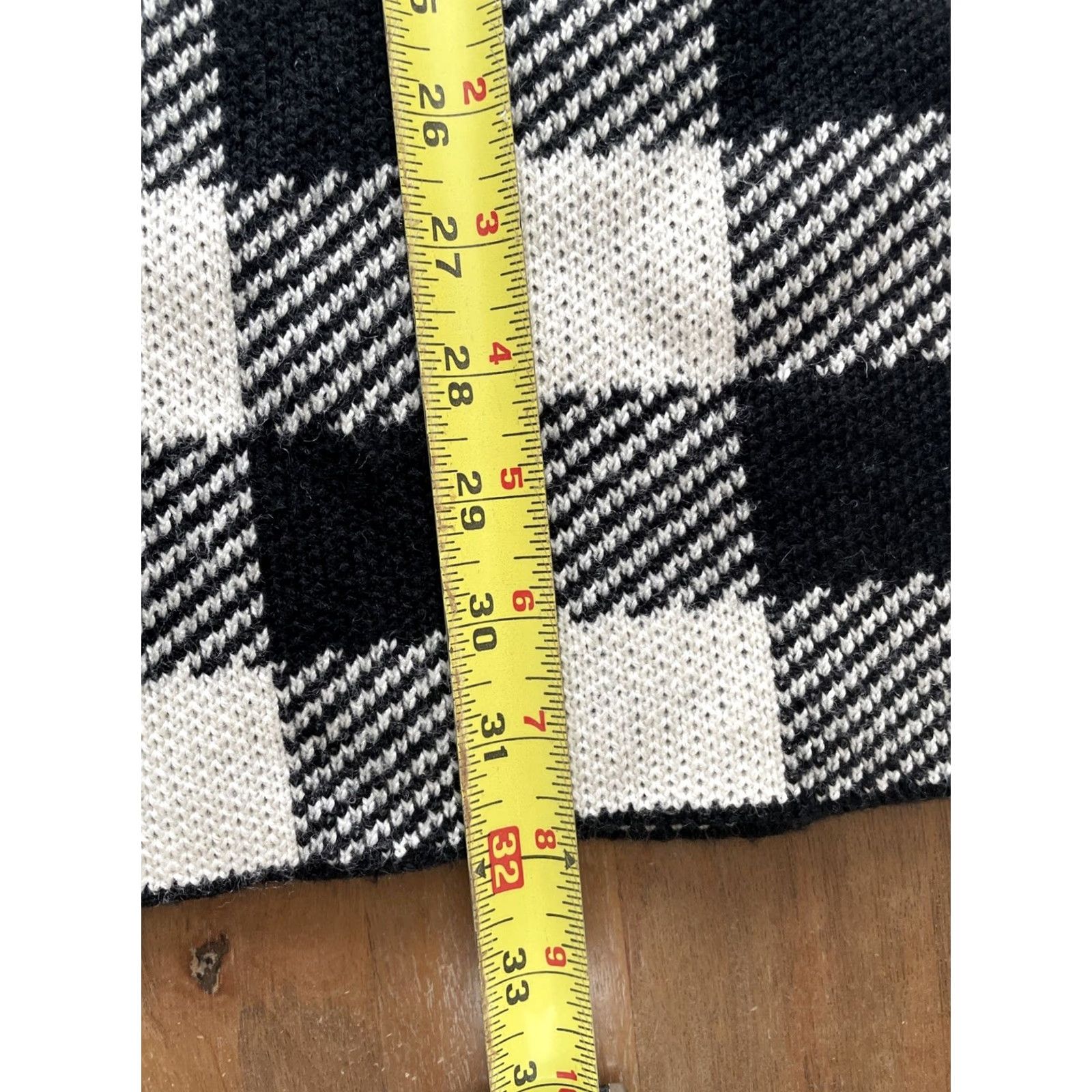 Vintage LPA Plaid Gingham Knit Mini Sweater Dress Womens Small Balloon Sleeve Size S / US 4 / IT 40 - 6 Thumbnail