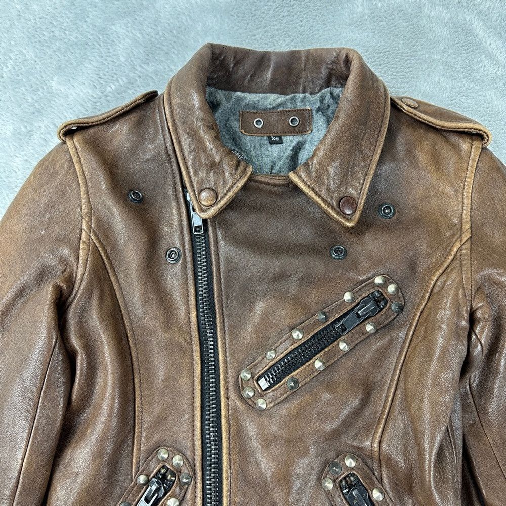 Robins Jeans Robin’s Jean Brown Genuine Leather Jacket Women’s Size XS Size XS / US 0-2 / IT 36-38 - 7 Thumbnail