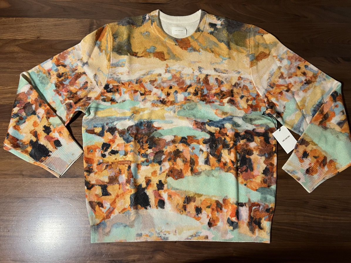 Aime Leon Dore Aime Leon Dore ALD Printed Landscape Artwork Wool Sweater XL Size US XL / EU 56 / 4 - 1 Thumbnail