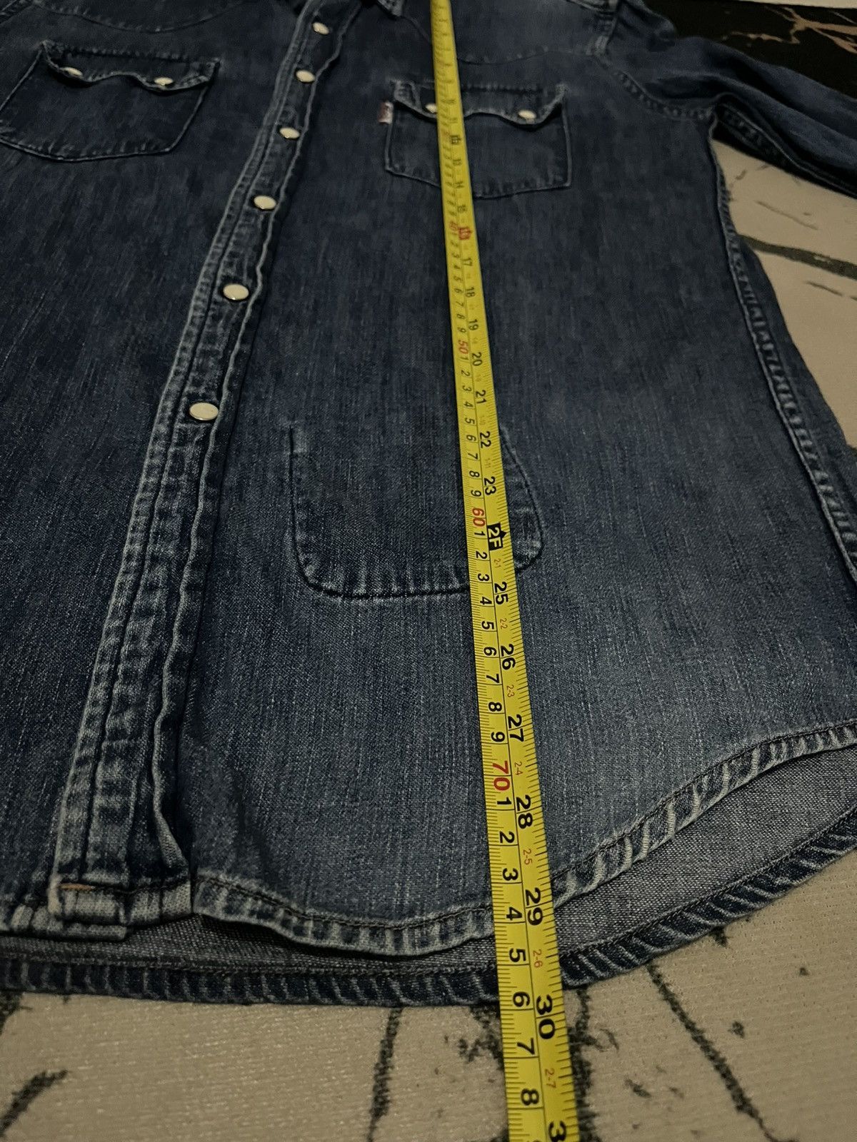 Blue Blue Japan × Japanese Brand Vintage blue blue Snap Button Denim Size US M / EU 48-50 / 2 - 13 Thumbnail