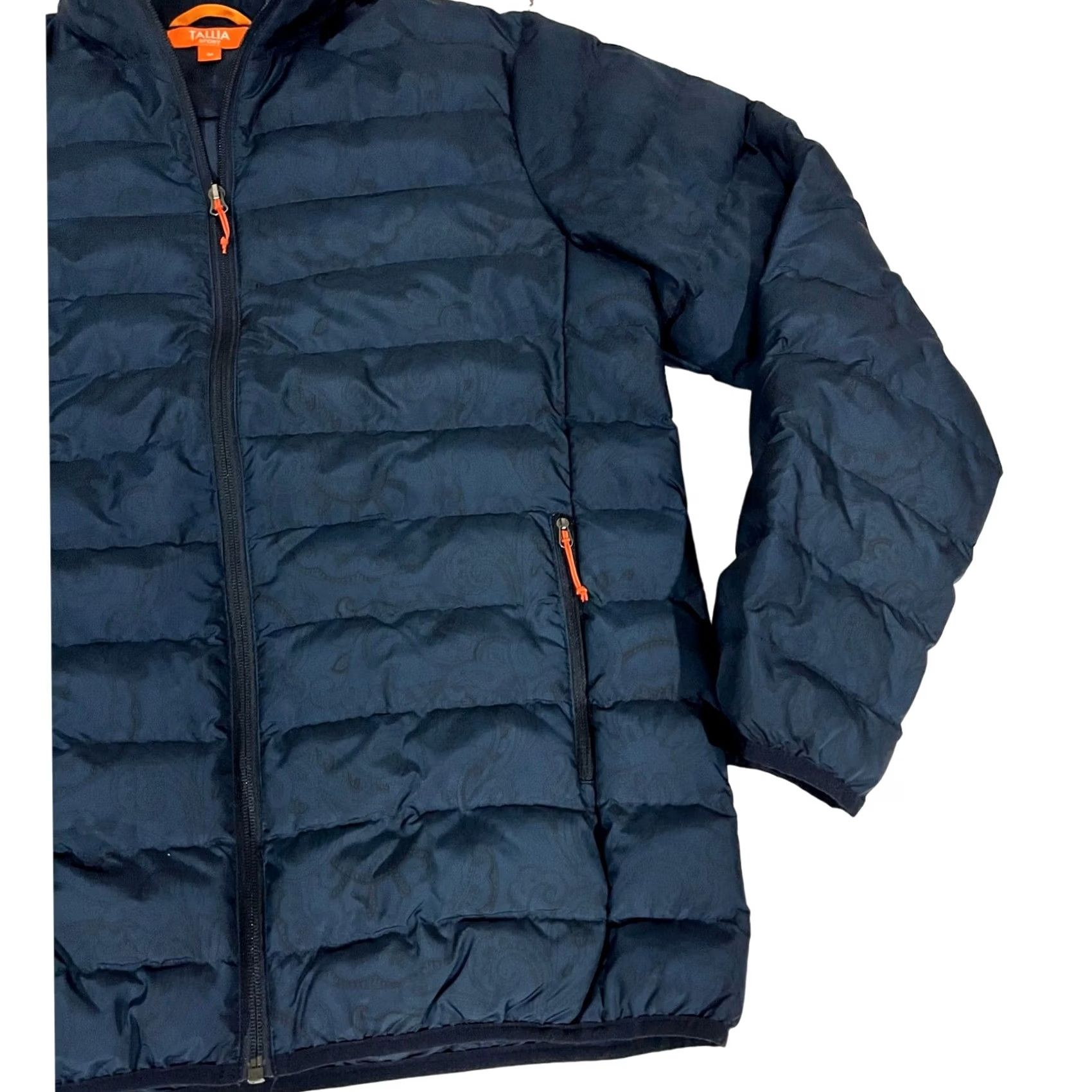 Tallia Tallia Sport Puffer Coat Winter Navy Blue Pockets Sz M Mens Coat Zip Jacket 28in 22in 26in 18in(Size Measurements) Size US M / EU 48-50 / 2 - 2 Thumbnail