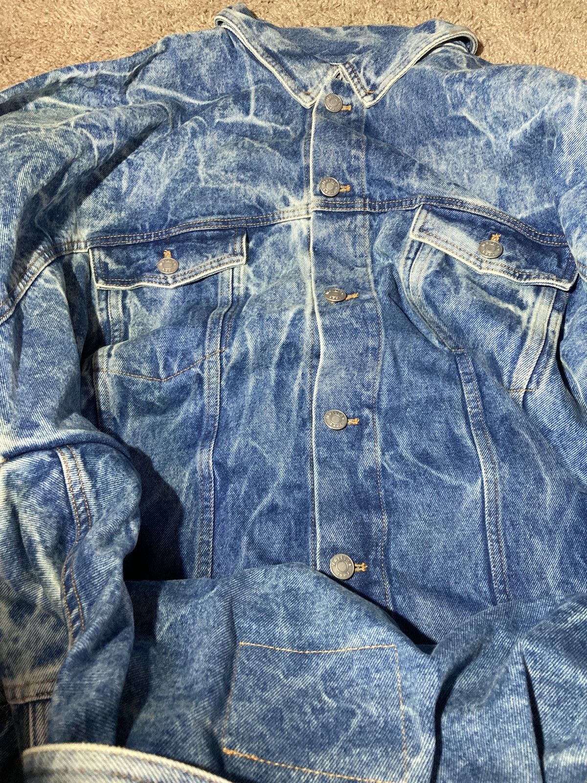 Martine Rose SS21 Martine Rose Acid Wash Conjoined Denim Jacket Twin 2021 Size US S / EU 44-46 / 1 - 9 Thumbnail